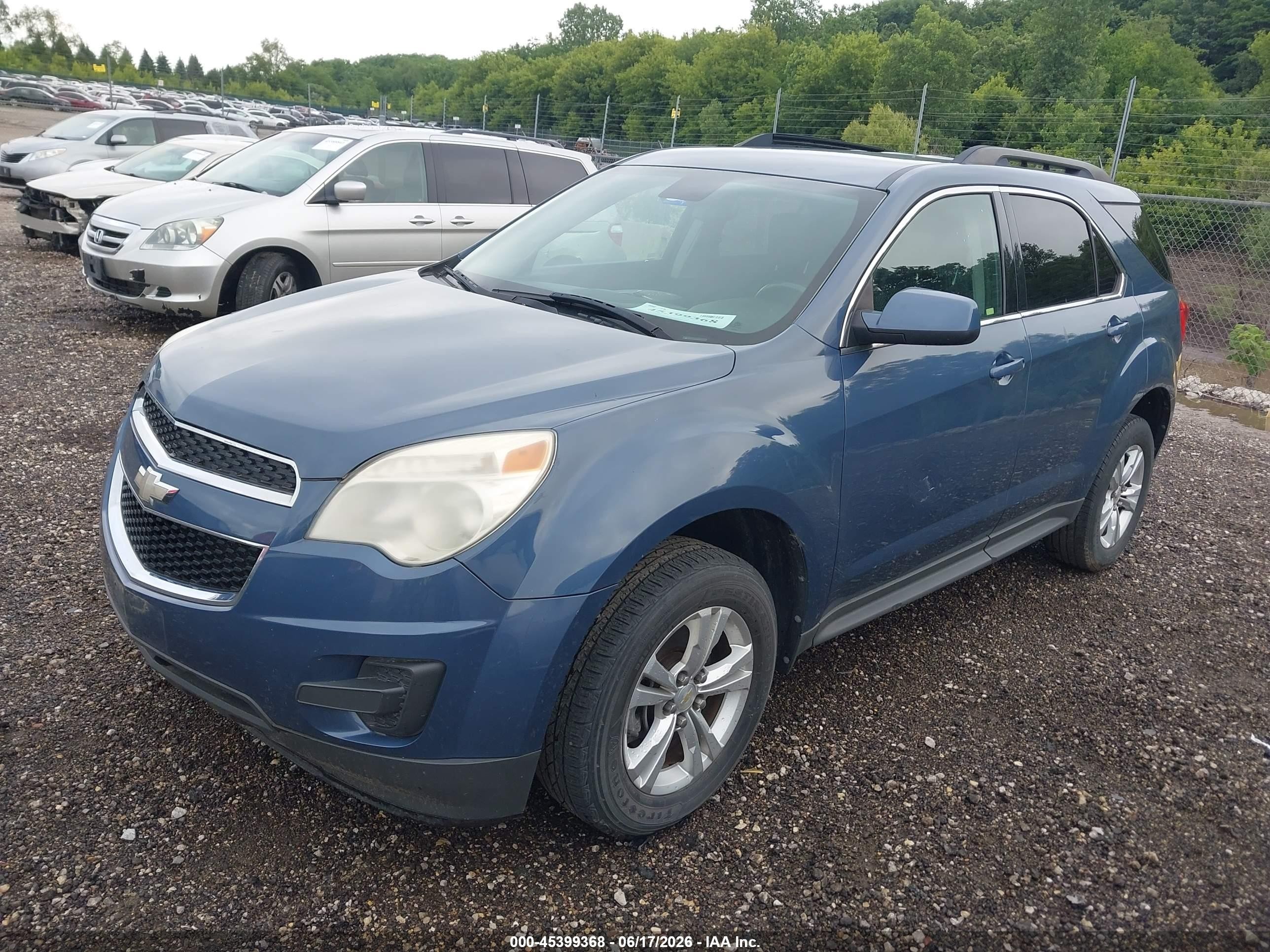 2012 Chevrolet Equinox 1lt Blue vin: 2GNALDEK4C6223979