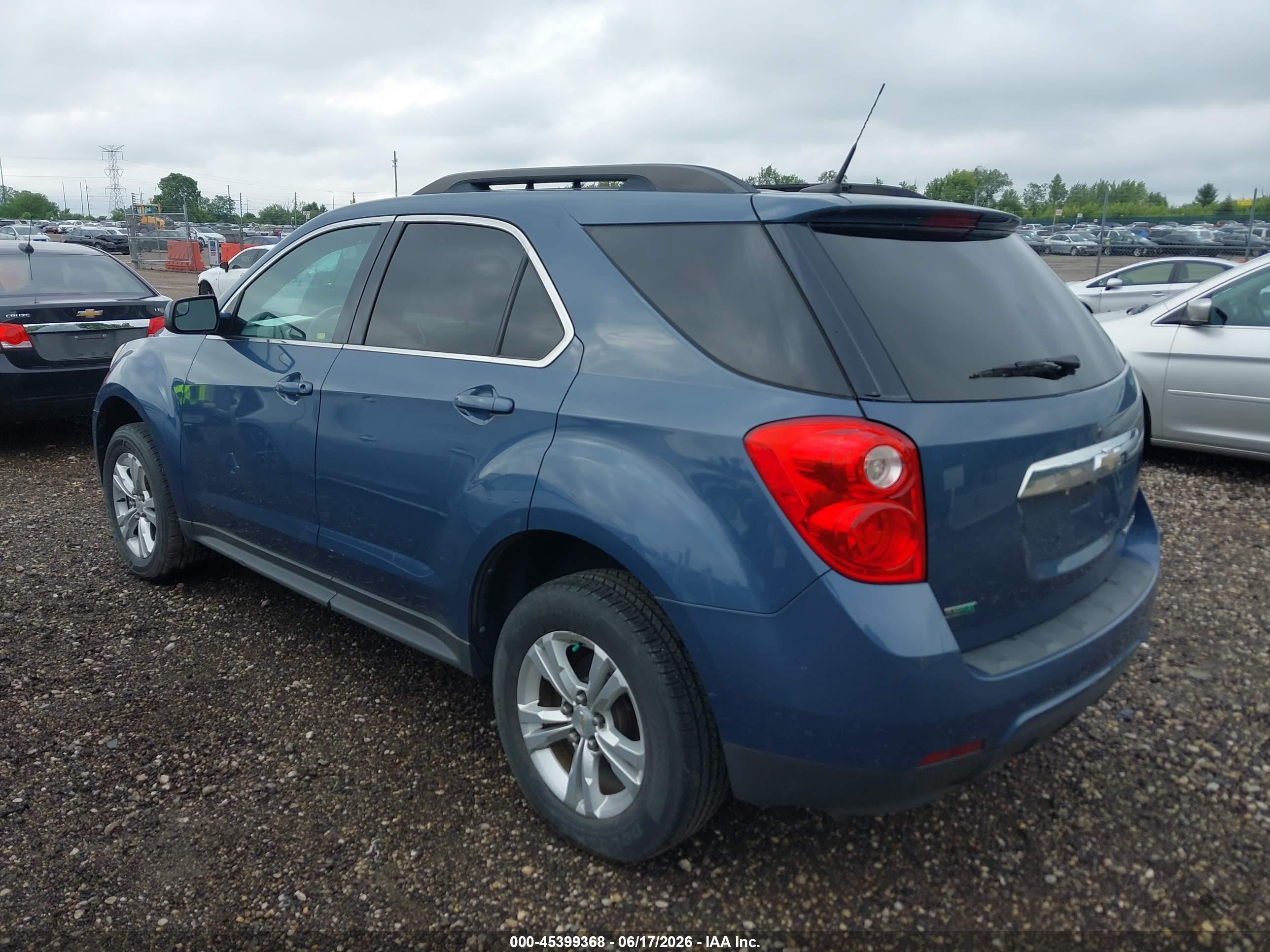 2012 Chevrolet Equinox 1lt Blue vin: 2GNALDEK4C6223979