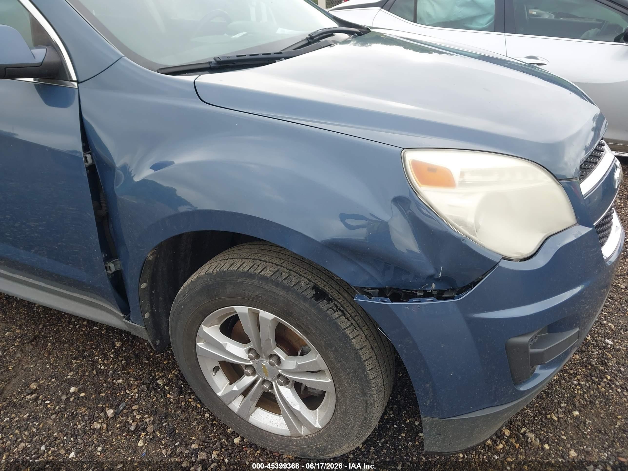 2012 Chevrolet Equinox 1lt Blue vin: 2GNALDEK4C6223979