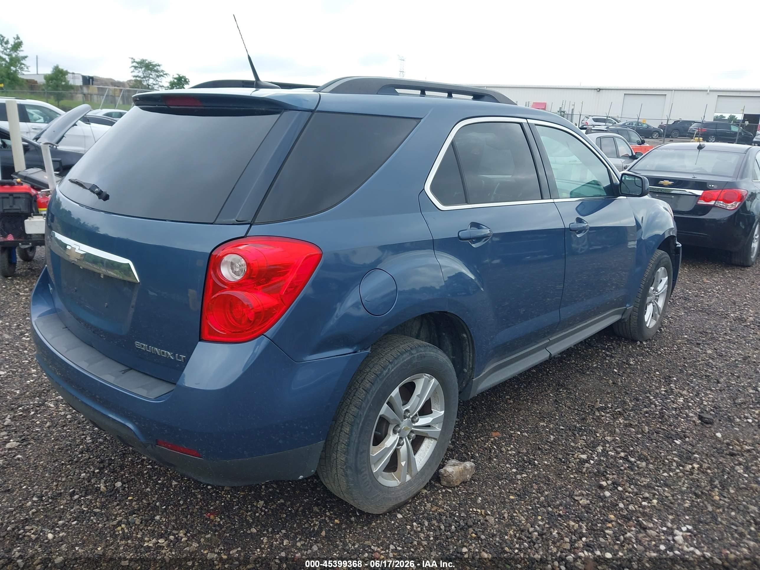 2012 Chevrolet Equinox 1lt Blue vin: 2GNALDEK4C6223979