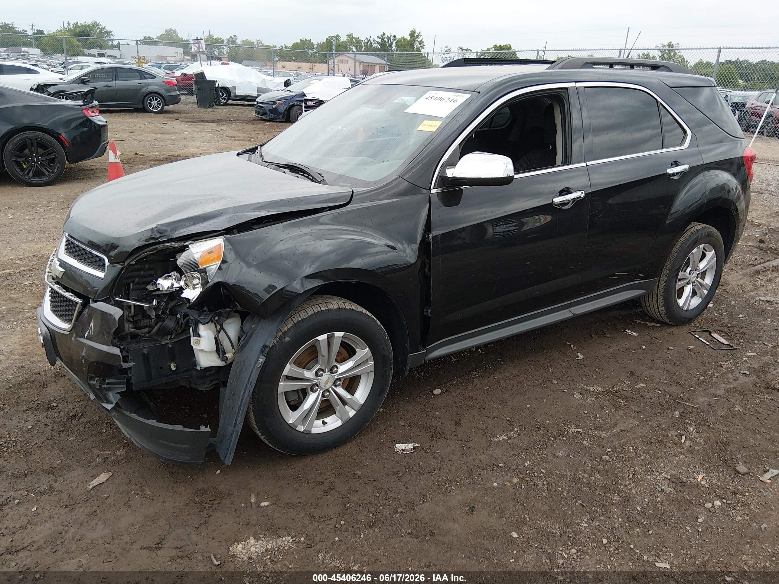 2012 Chevrolet Equinox 1lt Black vin: 2GNALDEK4C6338582