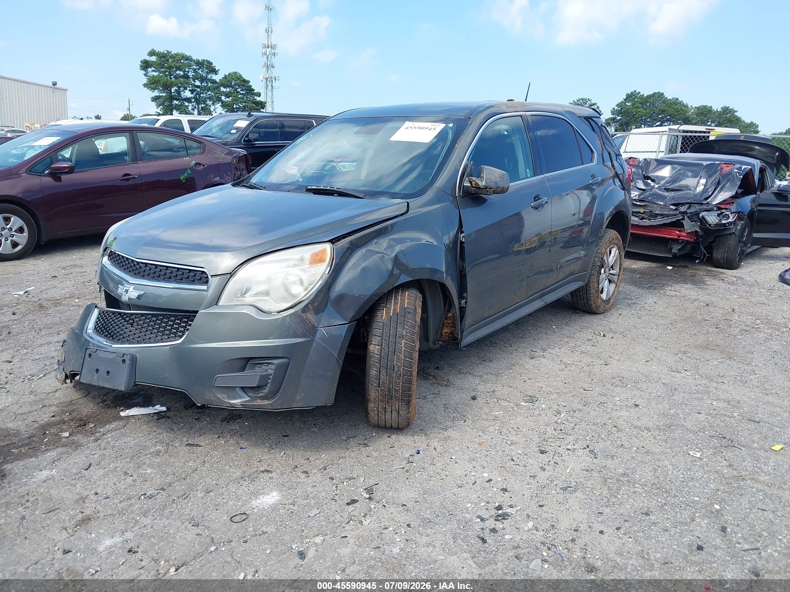 2013 Chevrolet Equinox Lt Серый vin: 2GNALDEK4D6236975