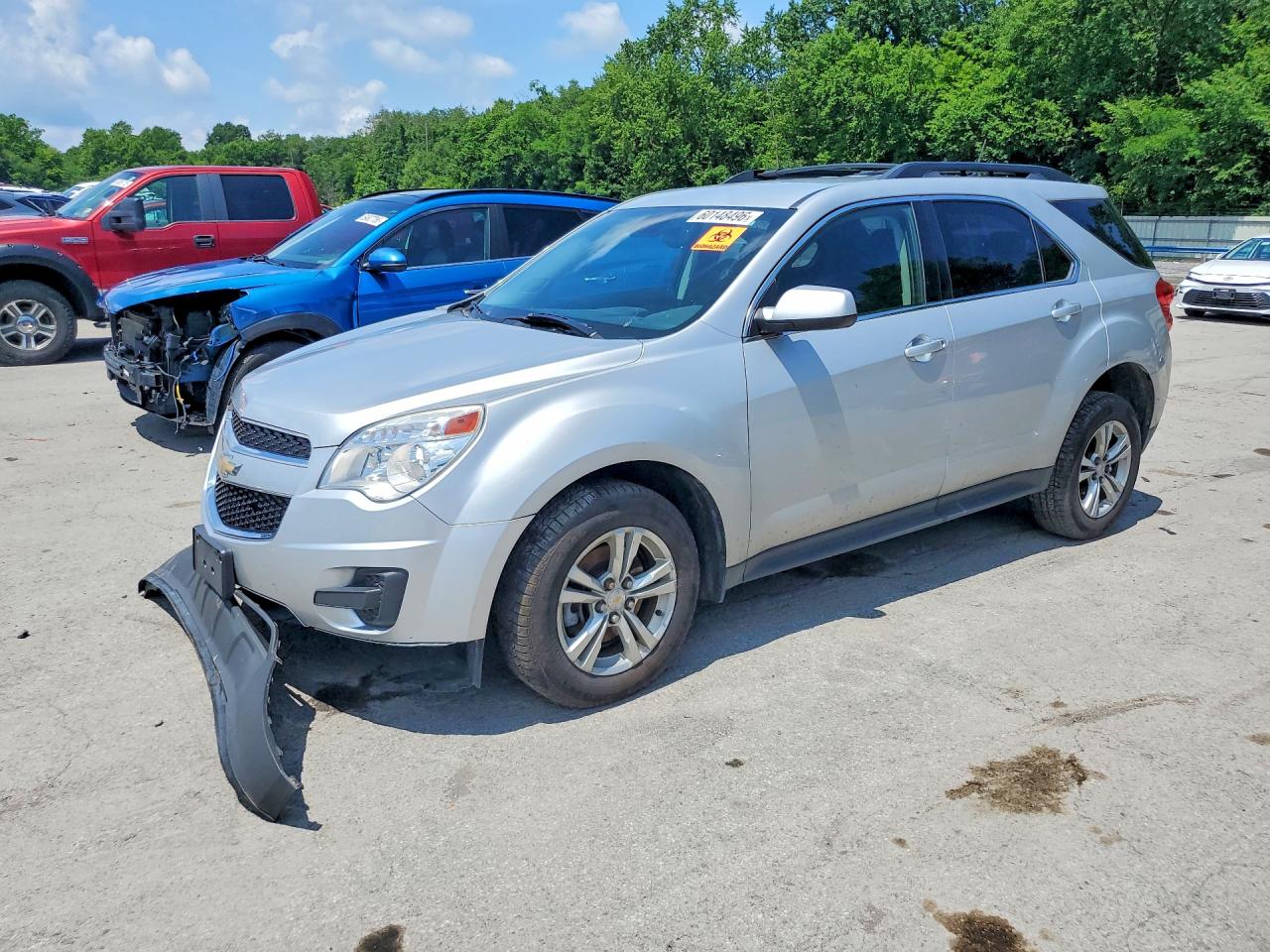 2013 Chevrolet Equinox Lt Silver vin: 2GNALDEK4D6284055