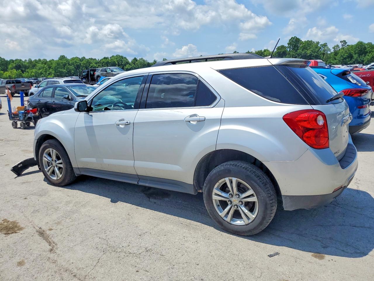 2013 Chevrolet Equinox Lt Silver vin: 2GNALDEK4D6284055