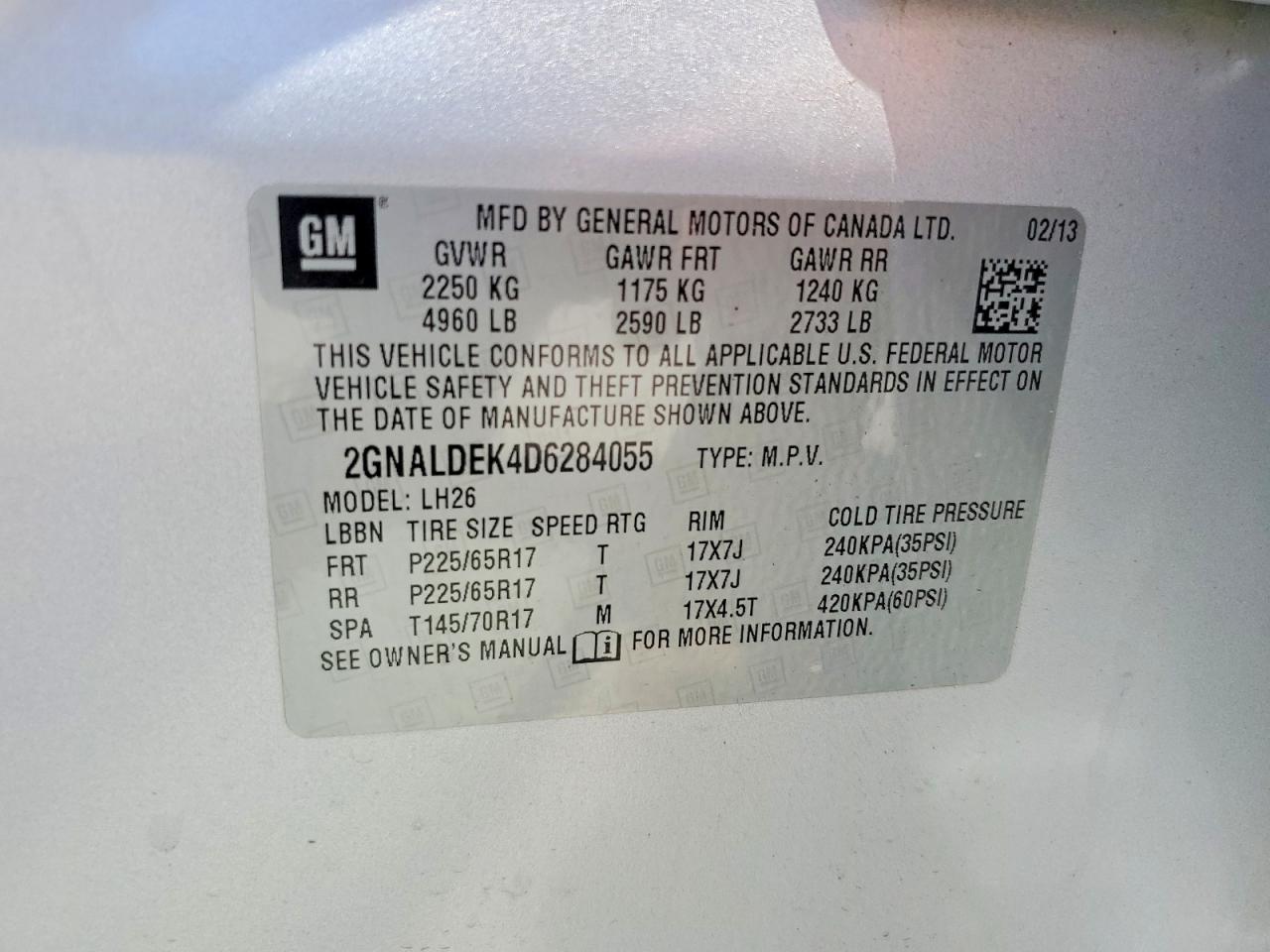 2013 Chevrolet Equinox Lt Silver vin: 2GNALDEK4D6284055