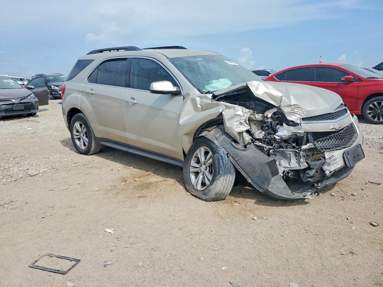 2013 Chevrolet Equinox Lt Желто-коричневый vin: 2GNALDEK4D6288543