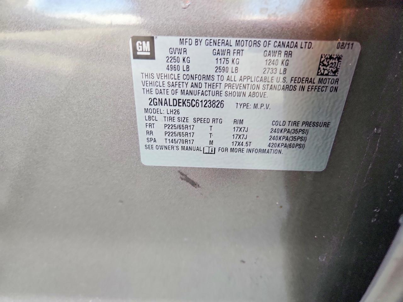 2012 Chevrolet Equinox Lt Gray vin: 2GNALDEK5C6123826