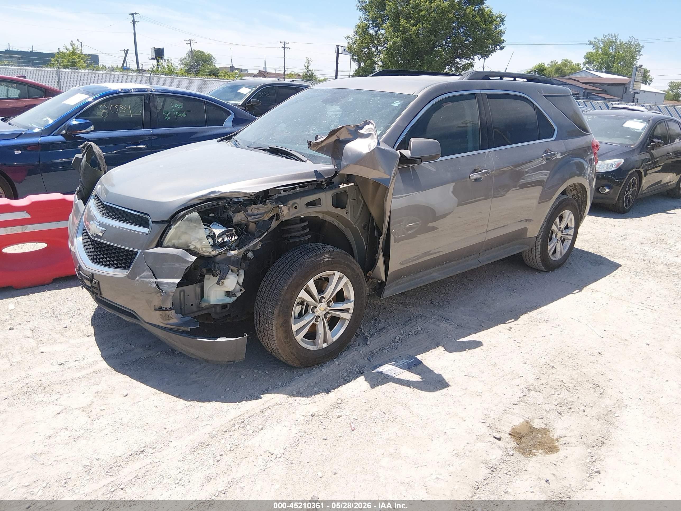 2012 Chevrolet Equinox 1lt Серый vin: 2GNALDEK5C6277517