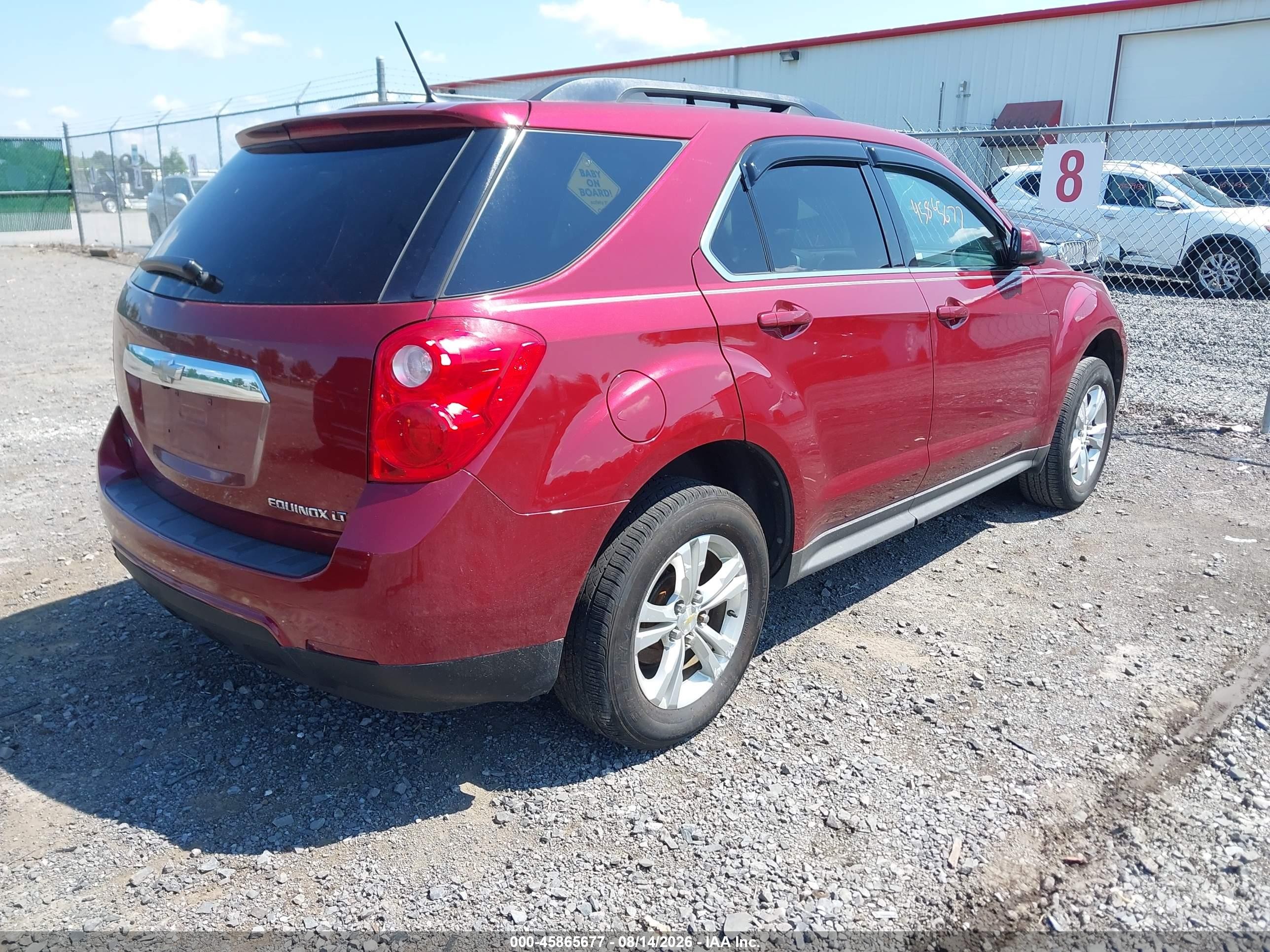 2012 Chevrolet Equinox 1lt Red vin: 2GNALDEK5C6280479