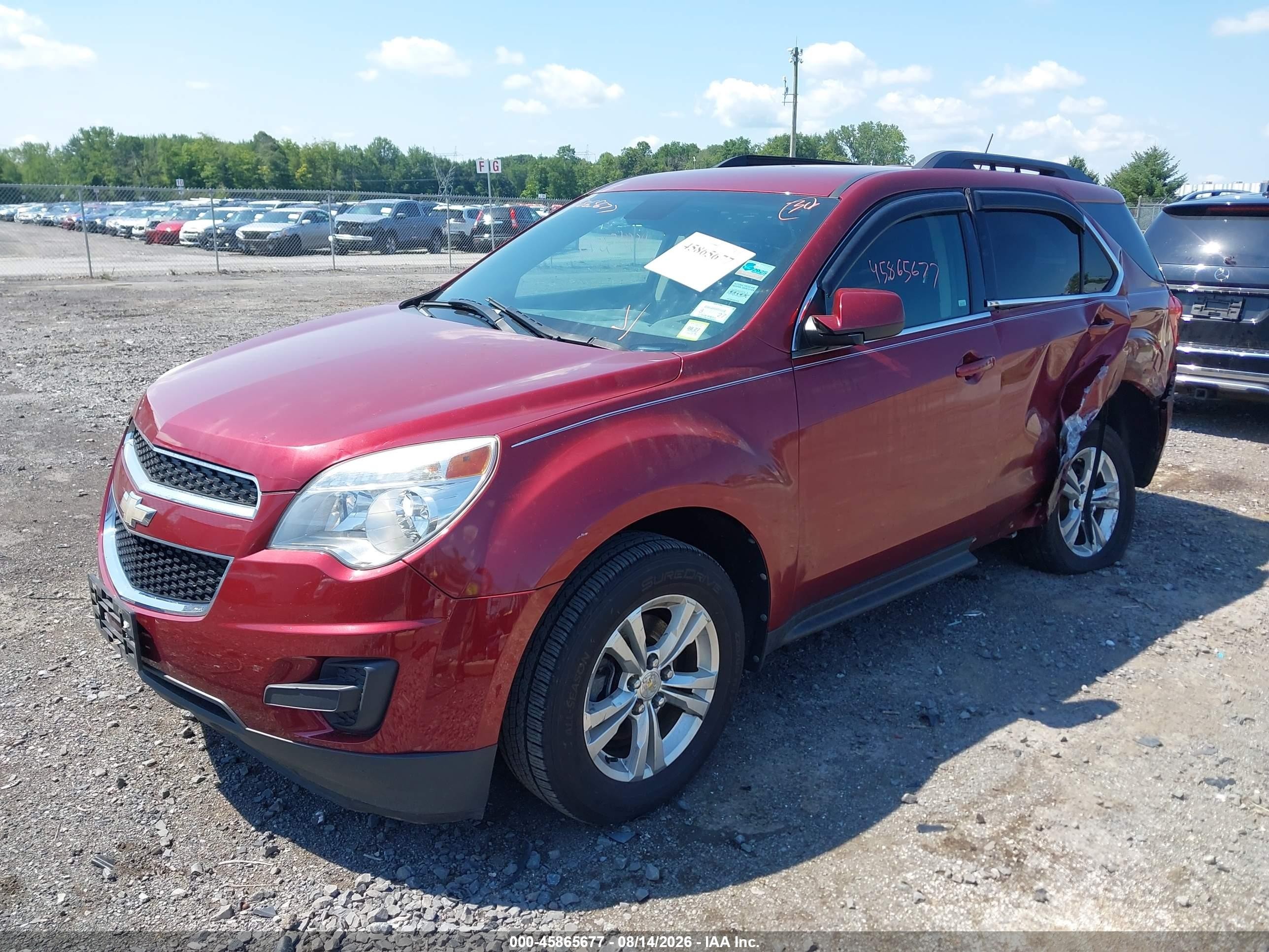2012 Chevrolet Equinox 1lt Red vin: 2GNALDEK5C6280479