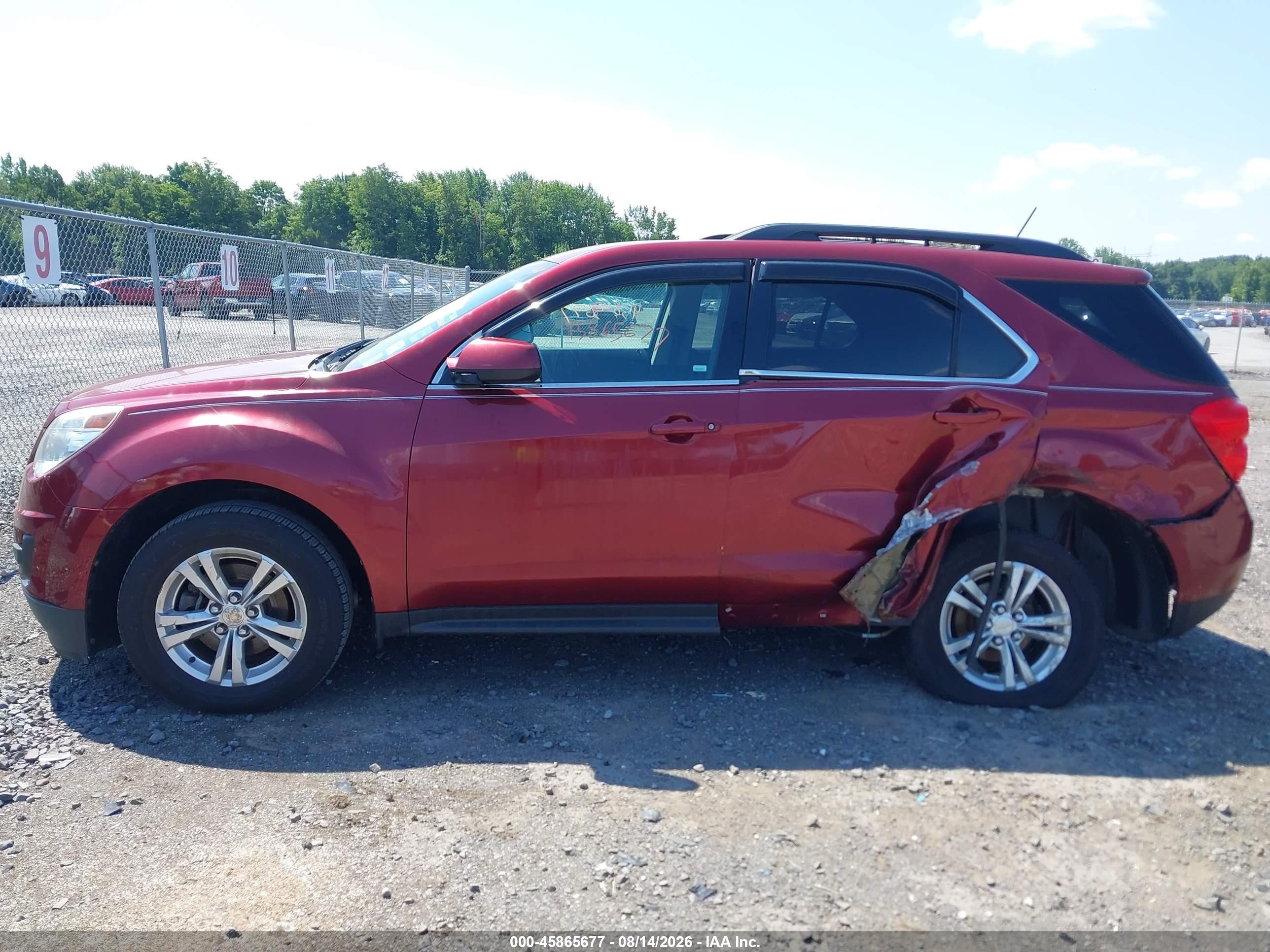 2012 Chevrolet Equinox 1lt Red vin: 2GNALDEK5C6280479