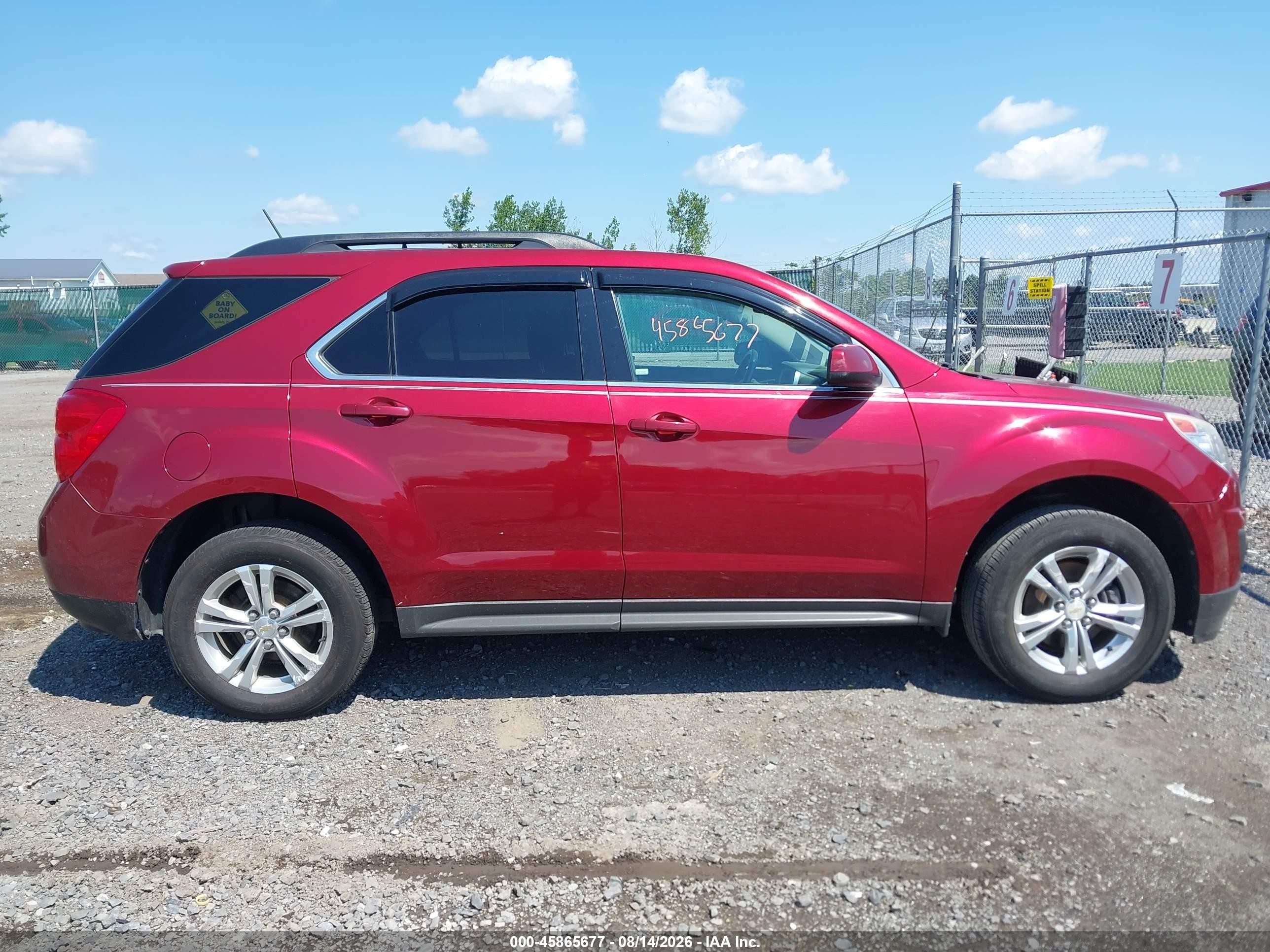 2012 Chevrolet Equinox 1lt Red vin: 2GNALDEK5C6280479