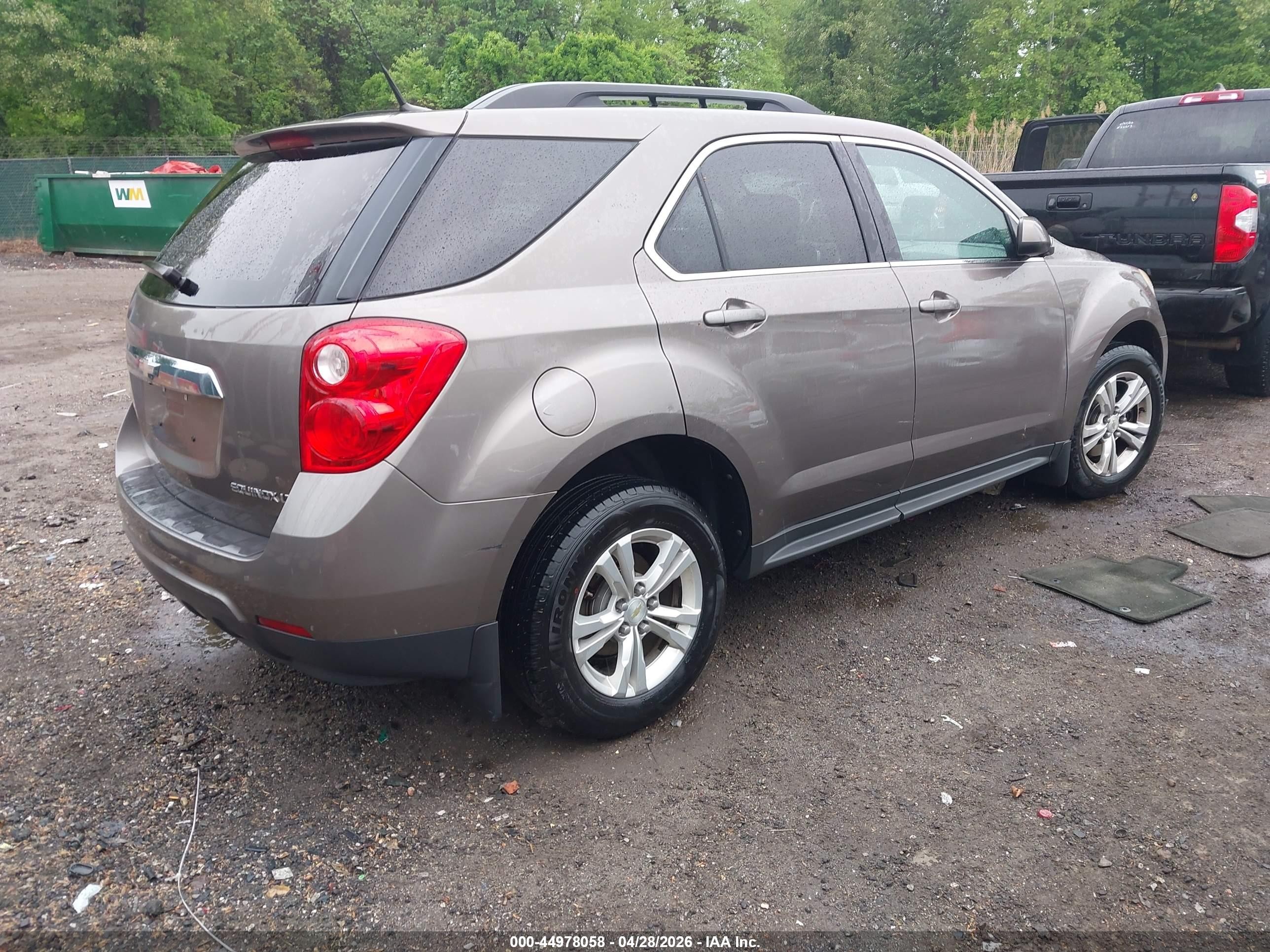 2012 Chevrolet Equinox 1lt Коричневый vin: 2GNALDEK5C6280580
