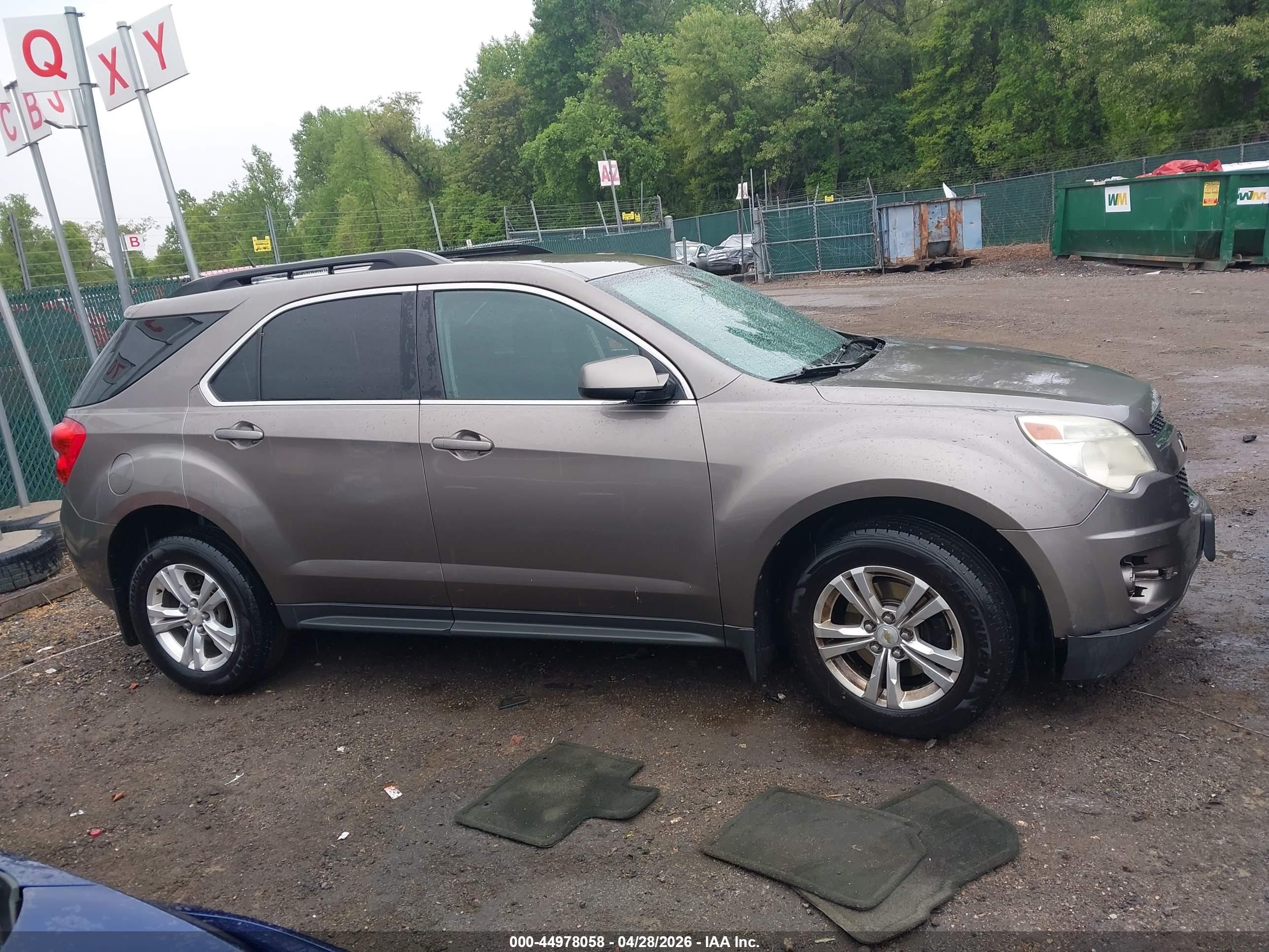2012 Chevrolet Equinox 1lt Коричневый vin: 2GNALDEK5C6280580