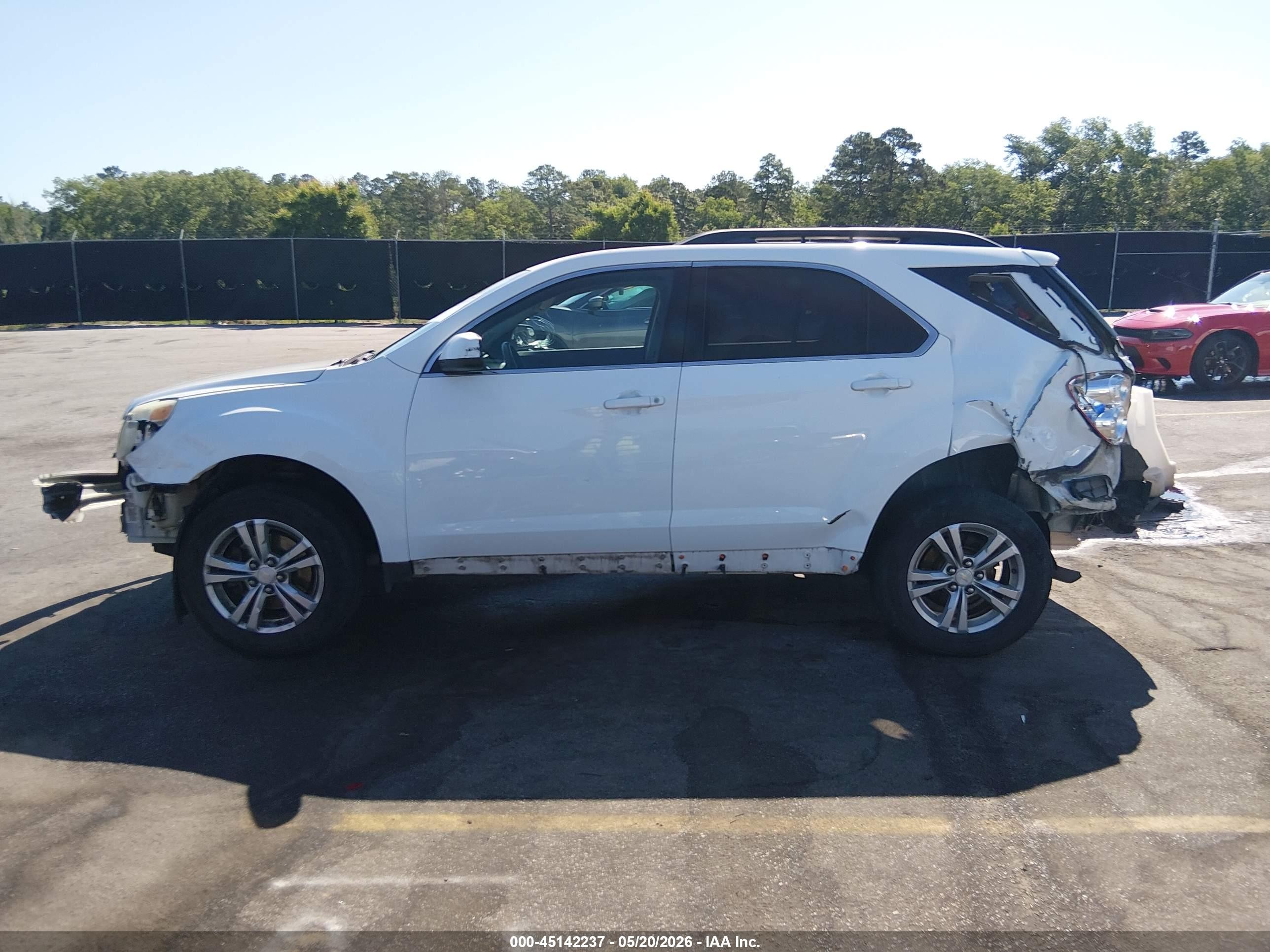 2013 Chevrolet Equinox 1lt Белый vin: 2GNALDEK5D1162009