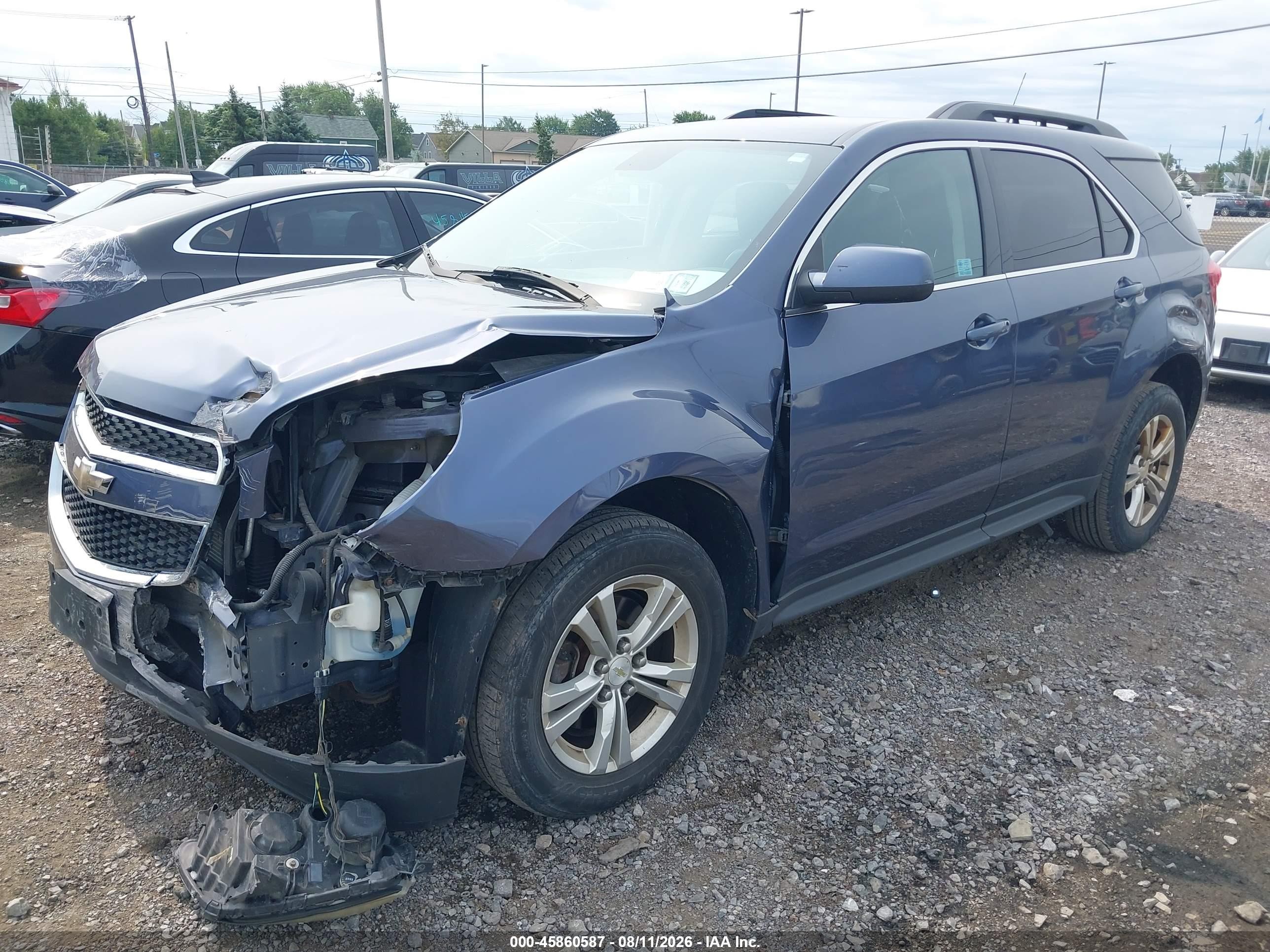 2013 Chevrolet Equinox 1lt Blue vin: 2GNALDEK5D6145441