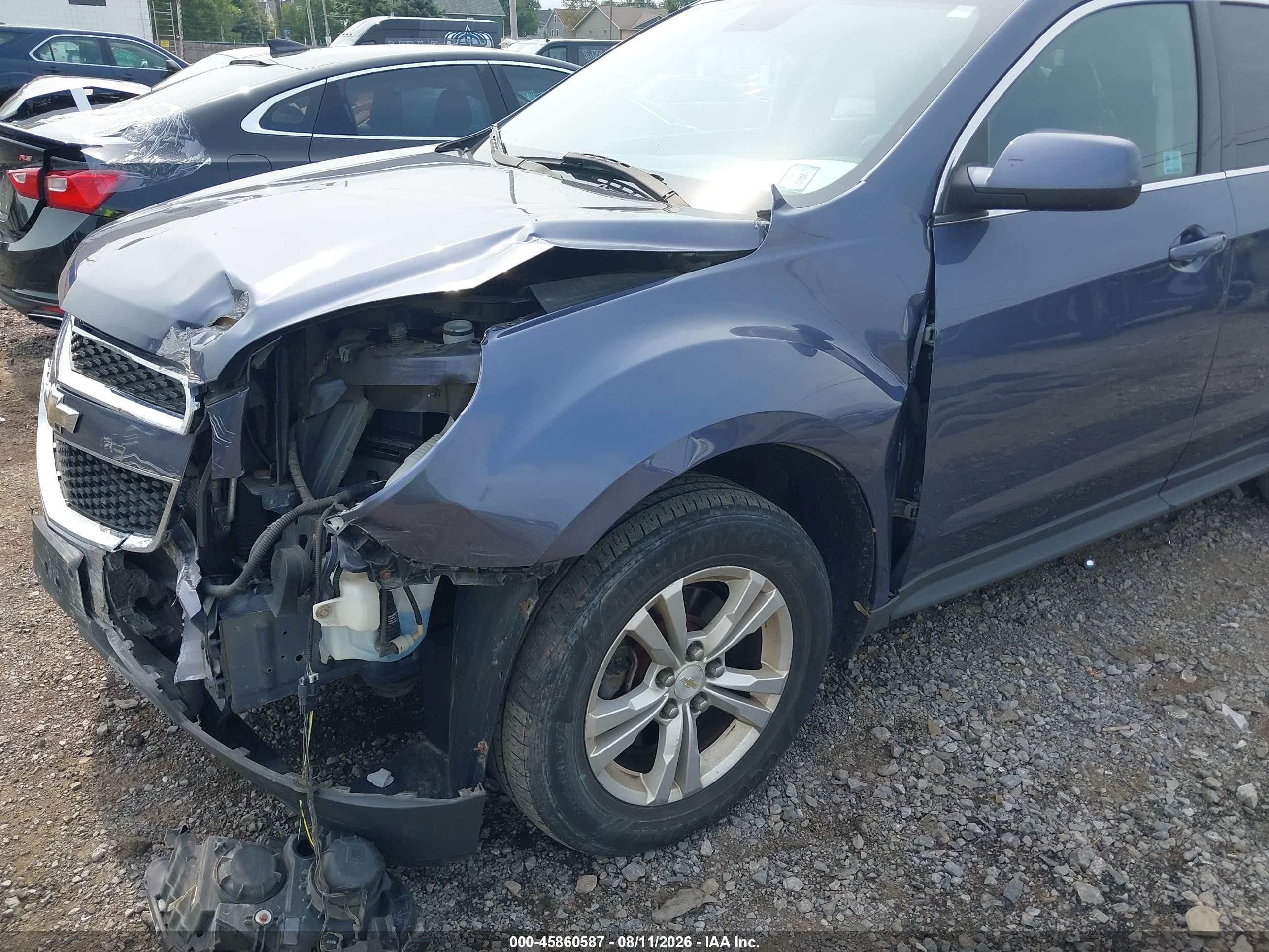 2013 Chevrolet Equinox 1lt Blue vin: 2GNALDEK5D6145441