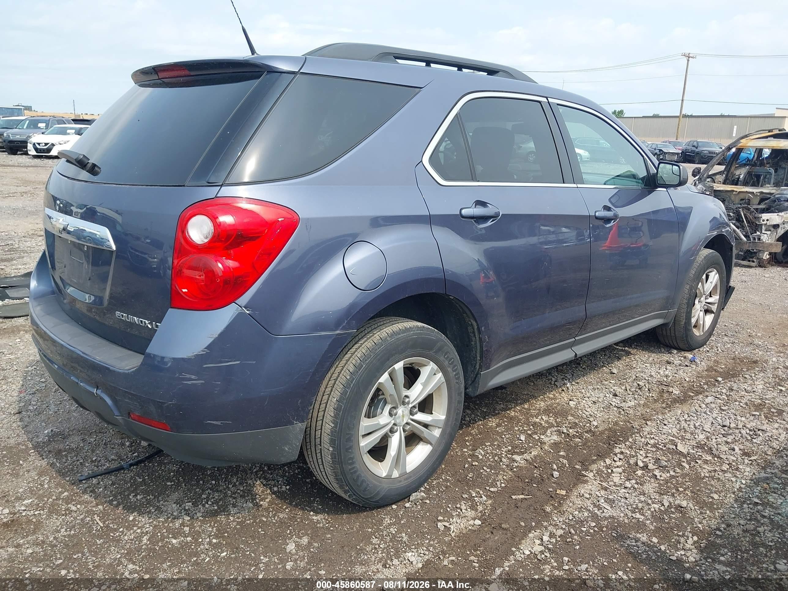 2013 Chevrolet Equinox 1lt Blue vin: 2GNALDEK5D6145441