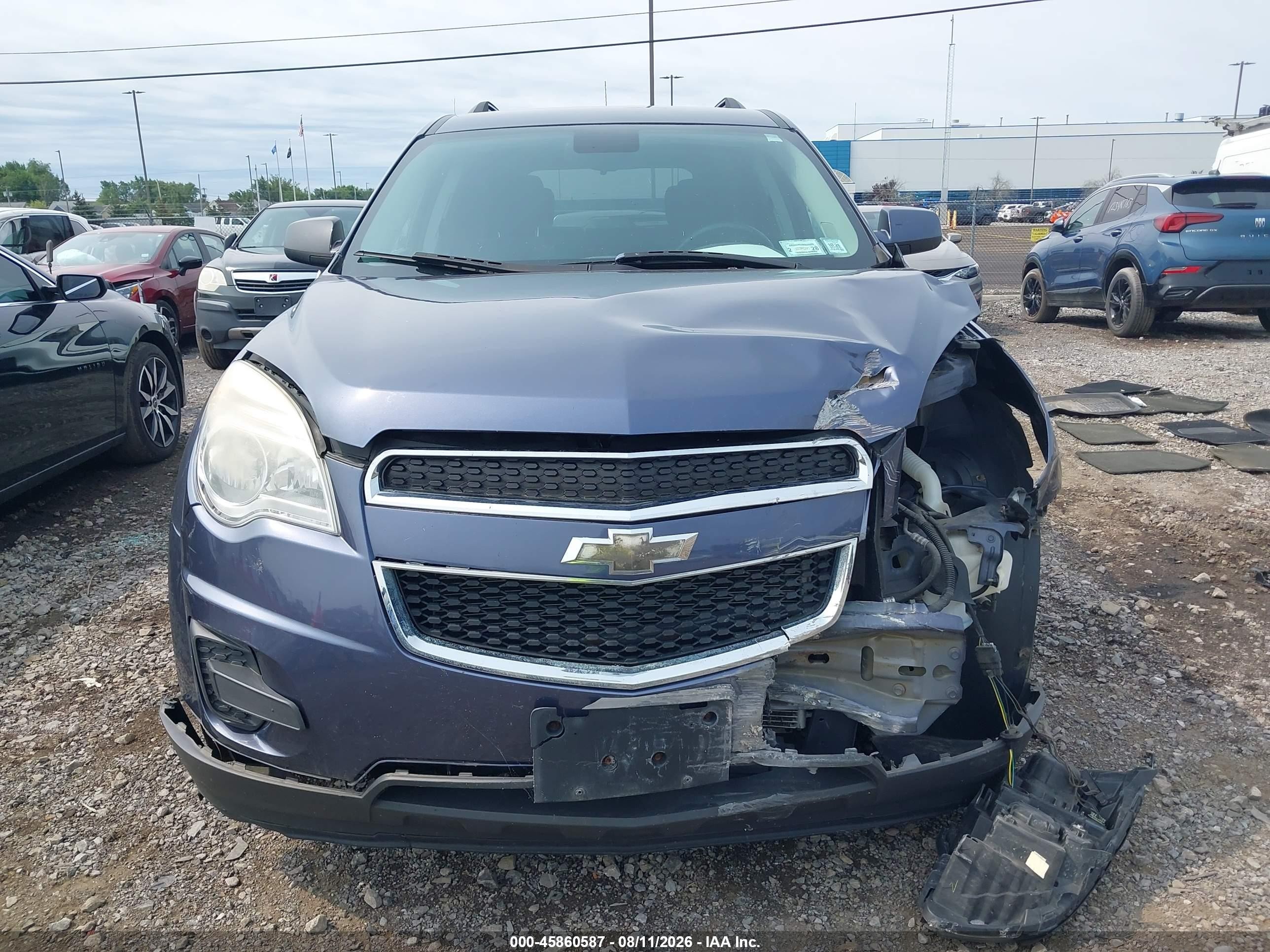 2013 Chevrolet Equinox 1lt Blue vin: 2GNALDEK5D6145441
