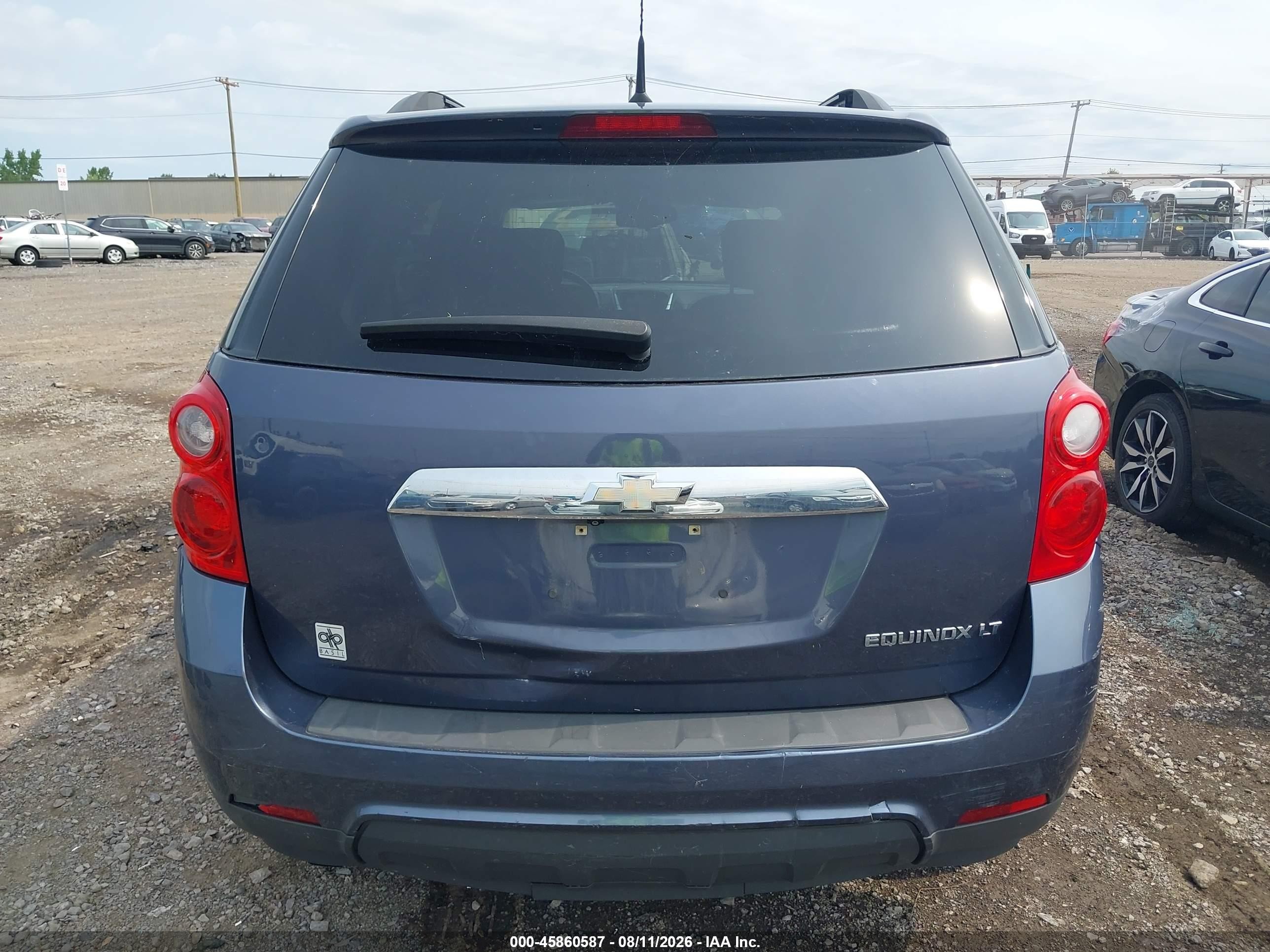 2013 Chevrolet Equinox 1lt Blue vin: 2GNALDEK5D6145441