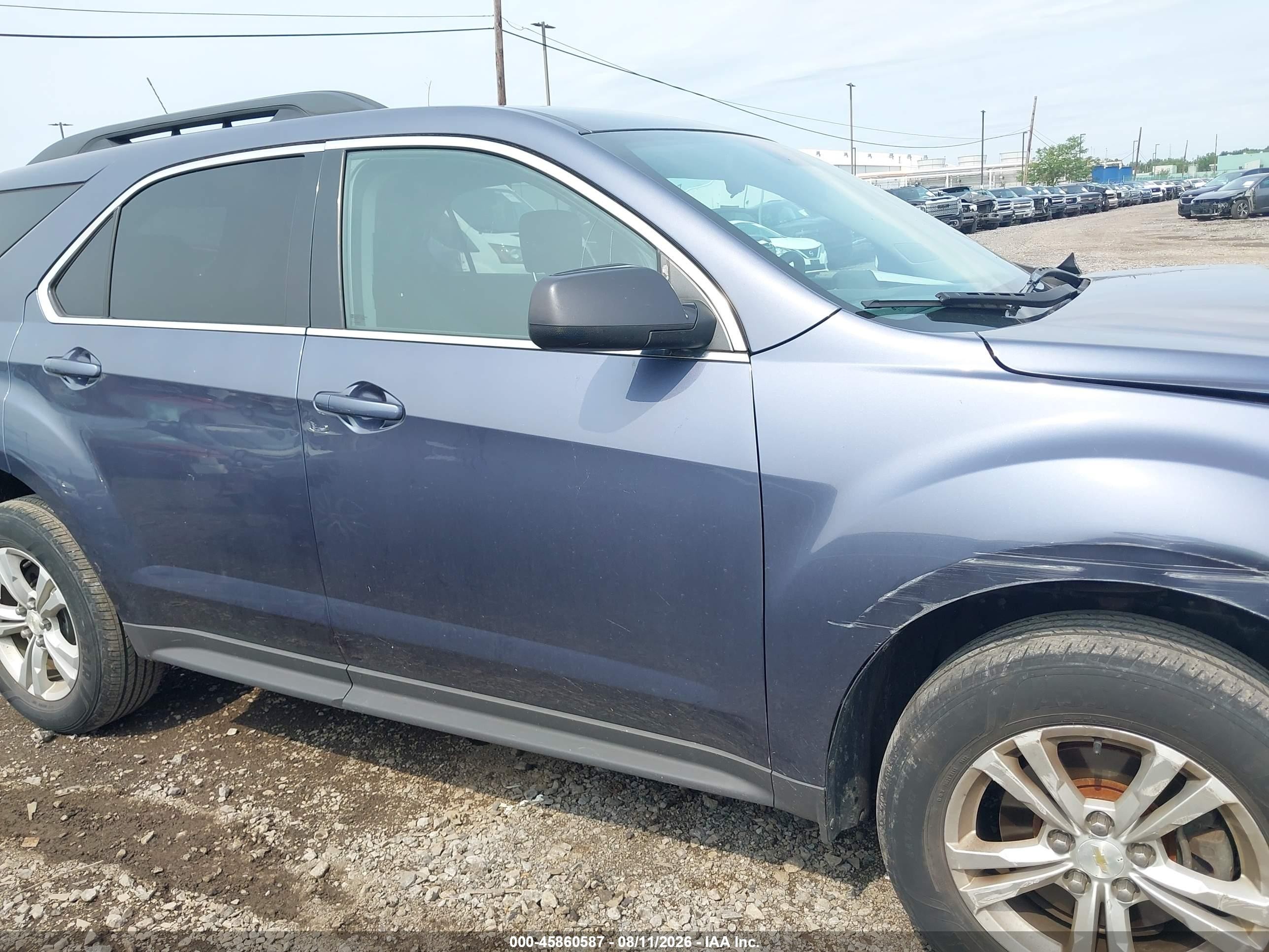 2013 Chevrolet Equinox 1lt Blue vin: 2GNALDEK5D6145441