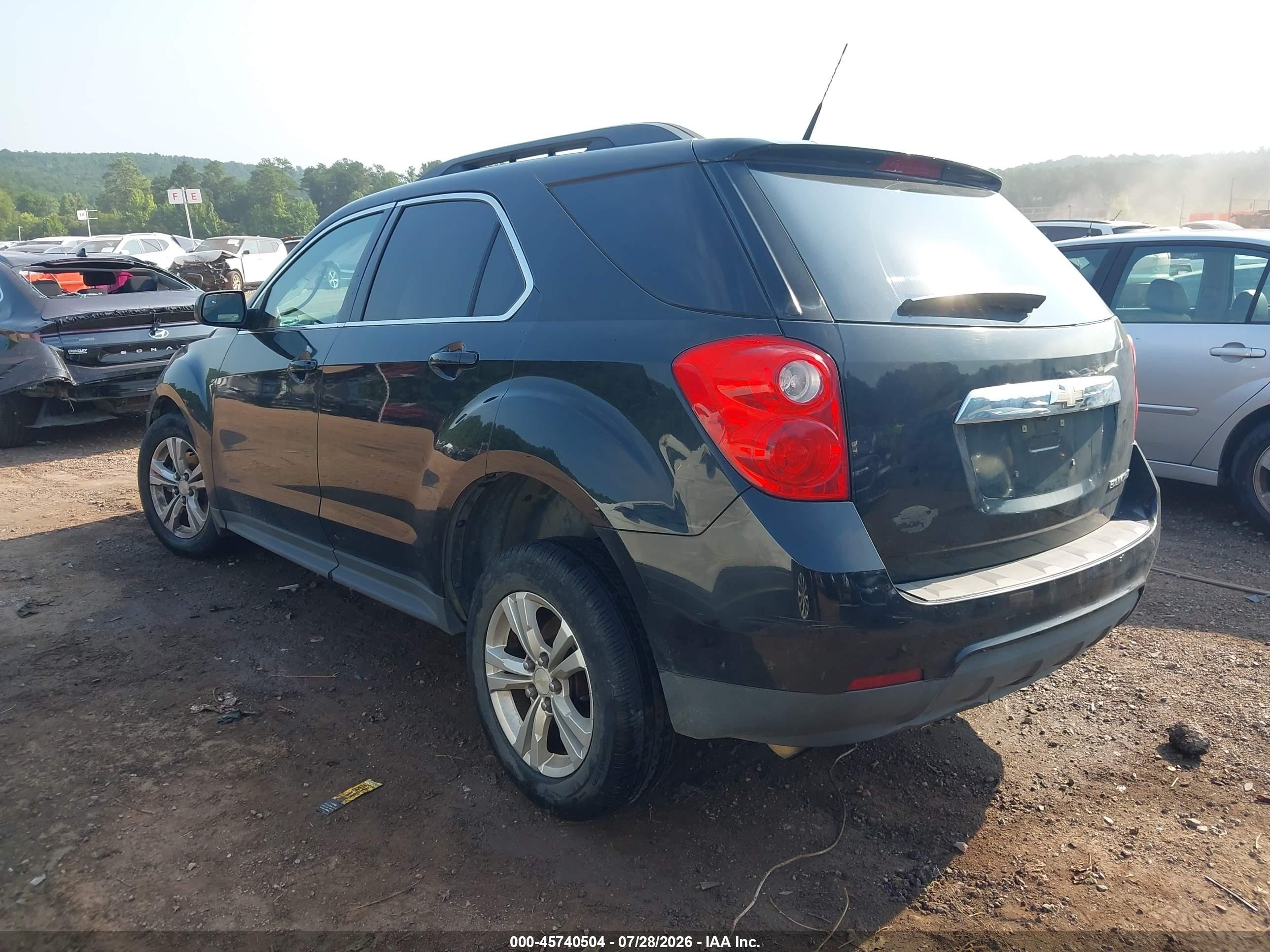 2013 Chevrolet Equinox Lt Black vin: 2GNALDEK5D6146668