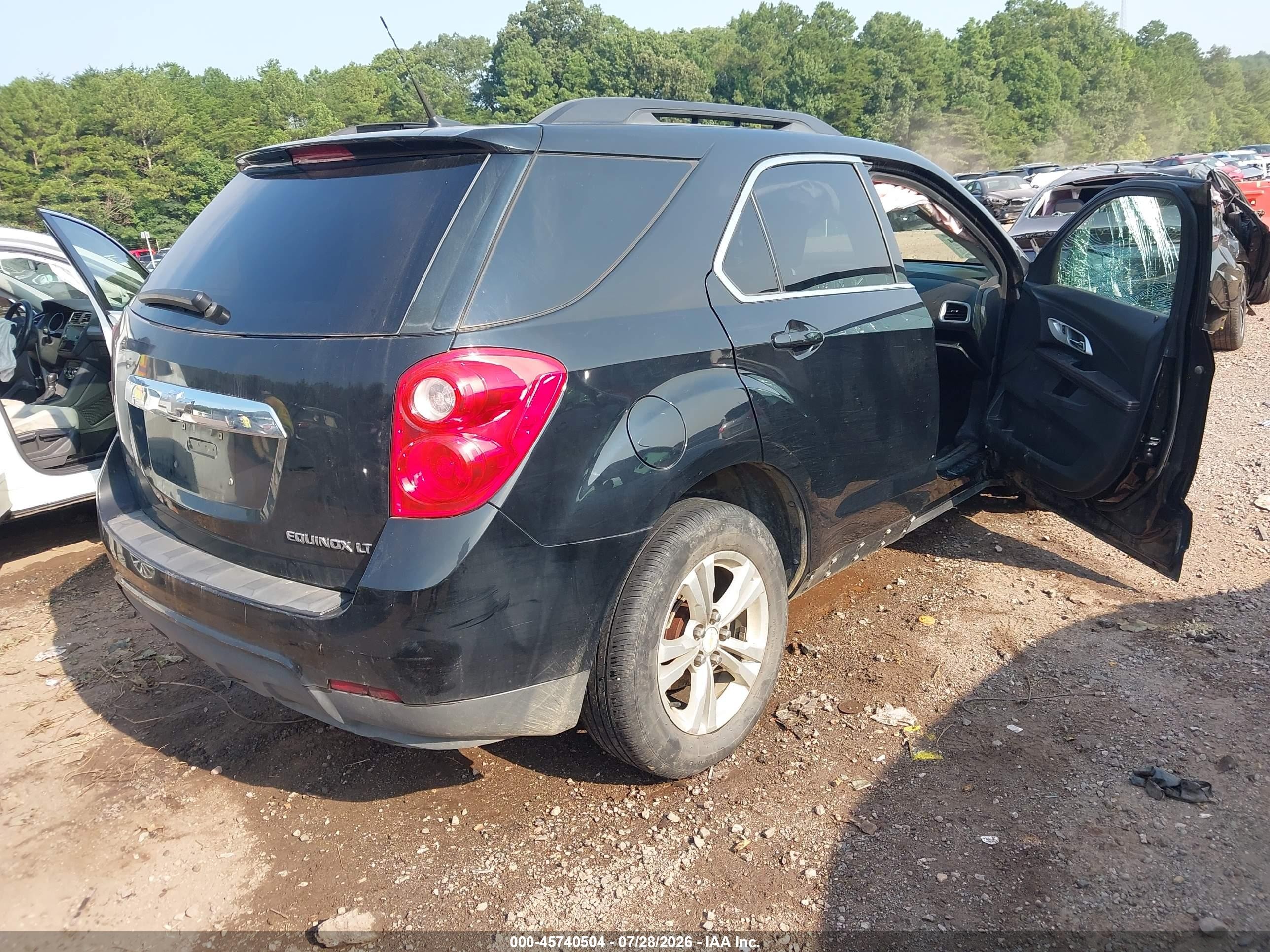 2013 Chevrolet Equinox Lt Black vin: 2GNALDEK5D6146668