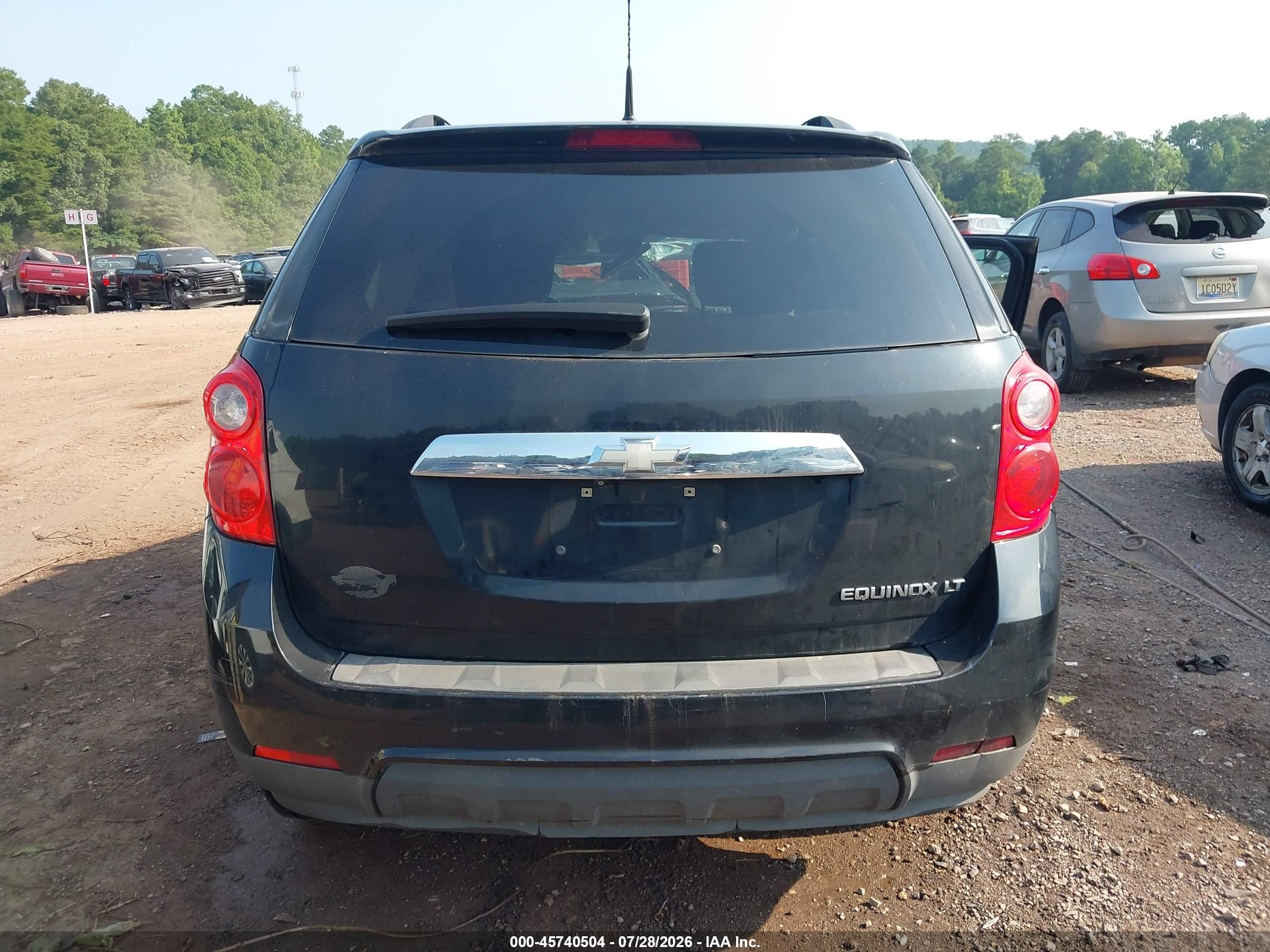2013 Chevrolet Equinox Lt Black vin: 2GNALDEK5D6146668