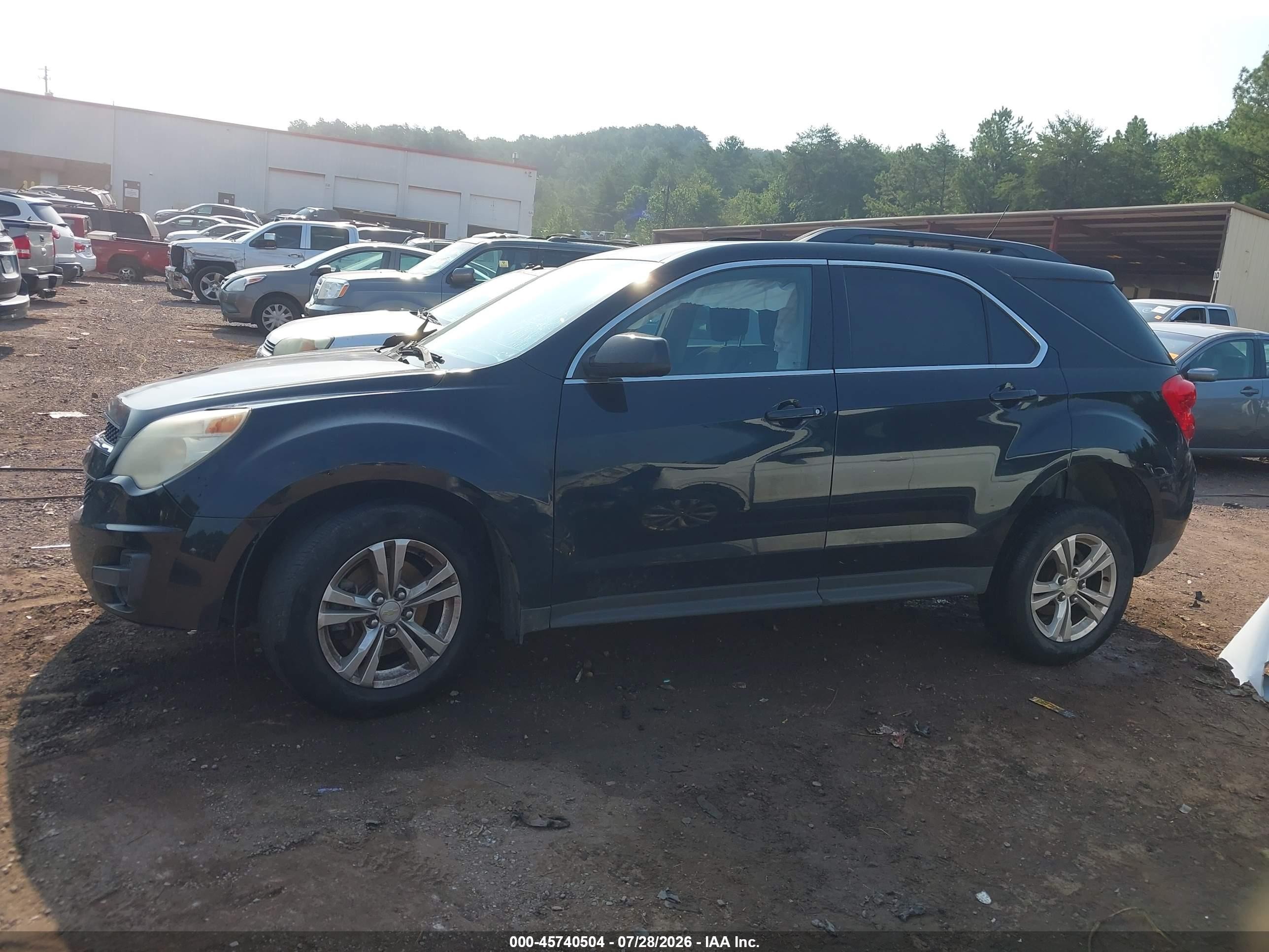 2013 Chevrolet Equinox Lt Black vin: 2GNALDEK5D6146668