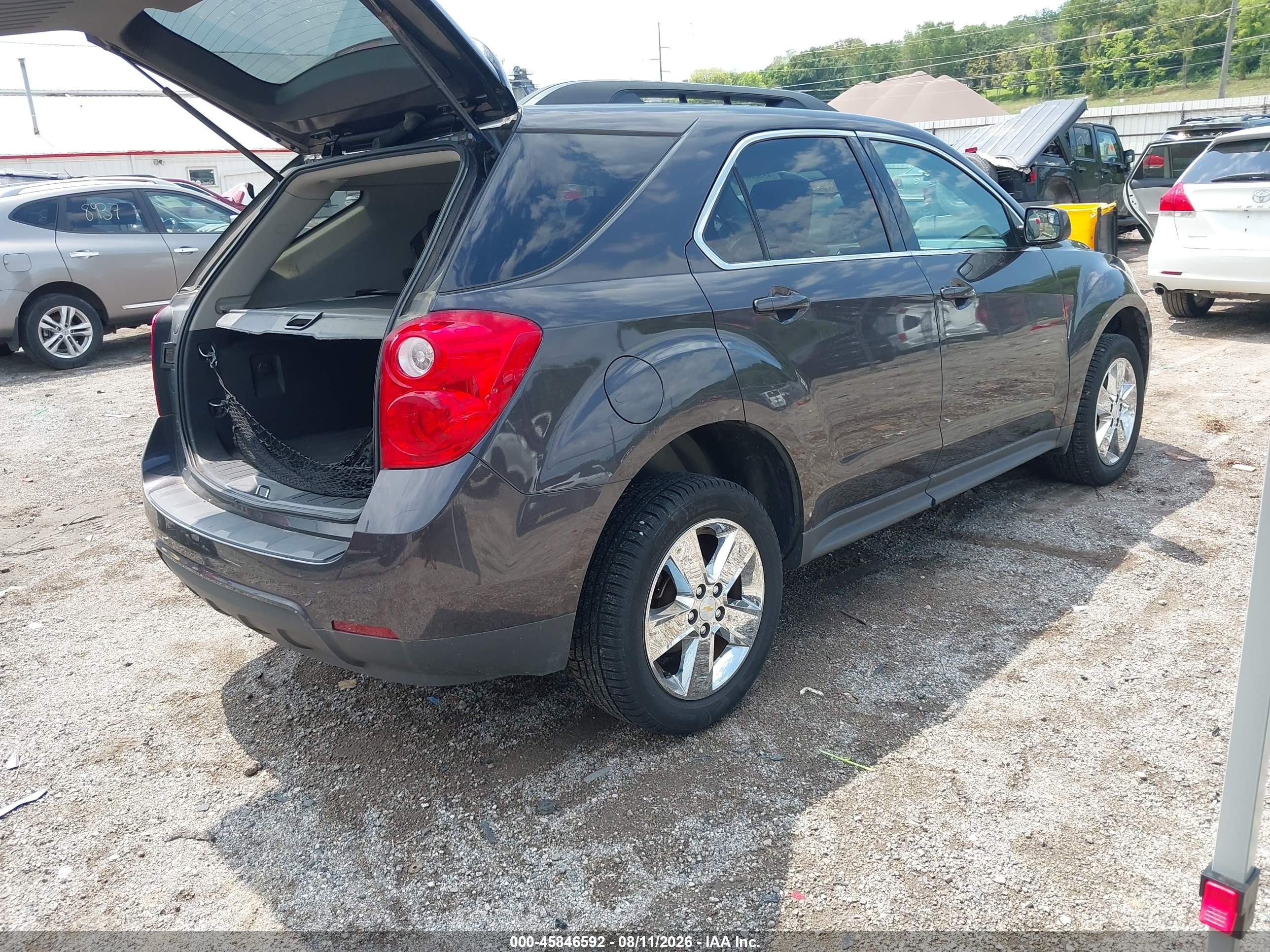 2013 Chevrolet Equinox 1lt Gray vin: 2GNALDEK5D6244809