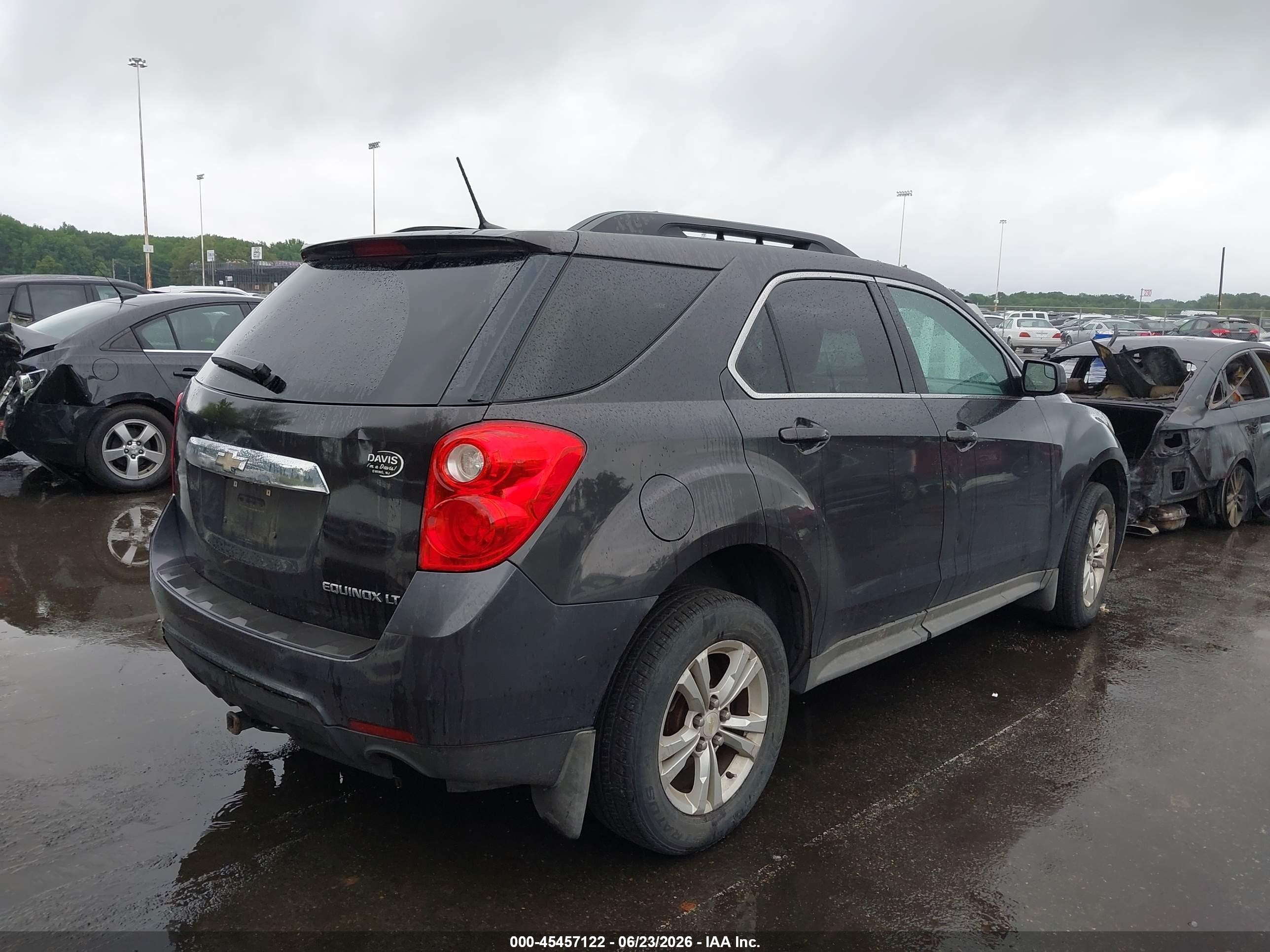 2013 Chevrolet Equinox Lt Black vin: 2GNALDEK5D6306872