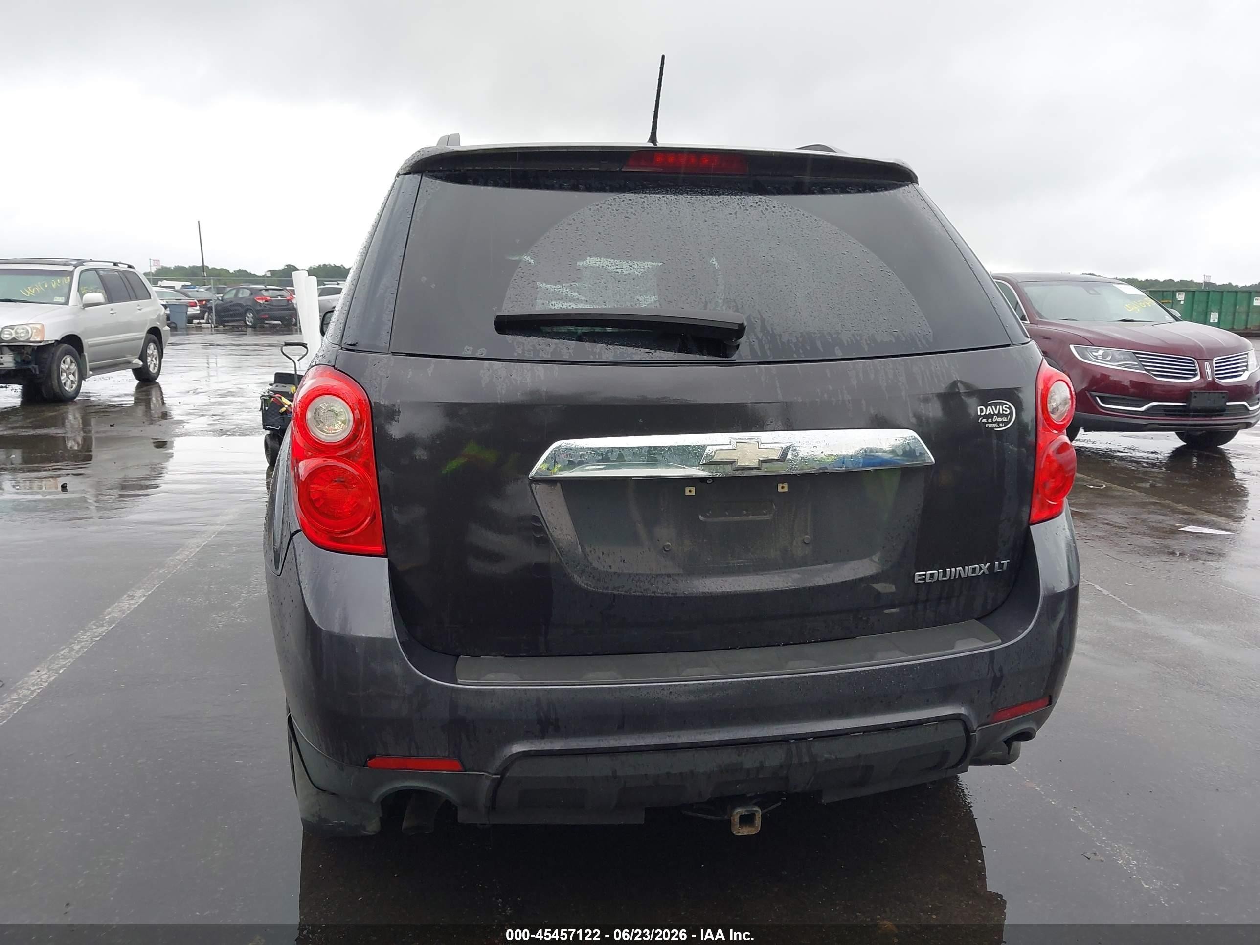2013 Chevrolet Equinox Lt Black vin: 2GNALDEK5D6306872