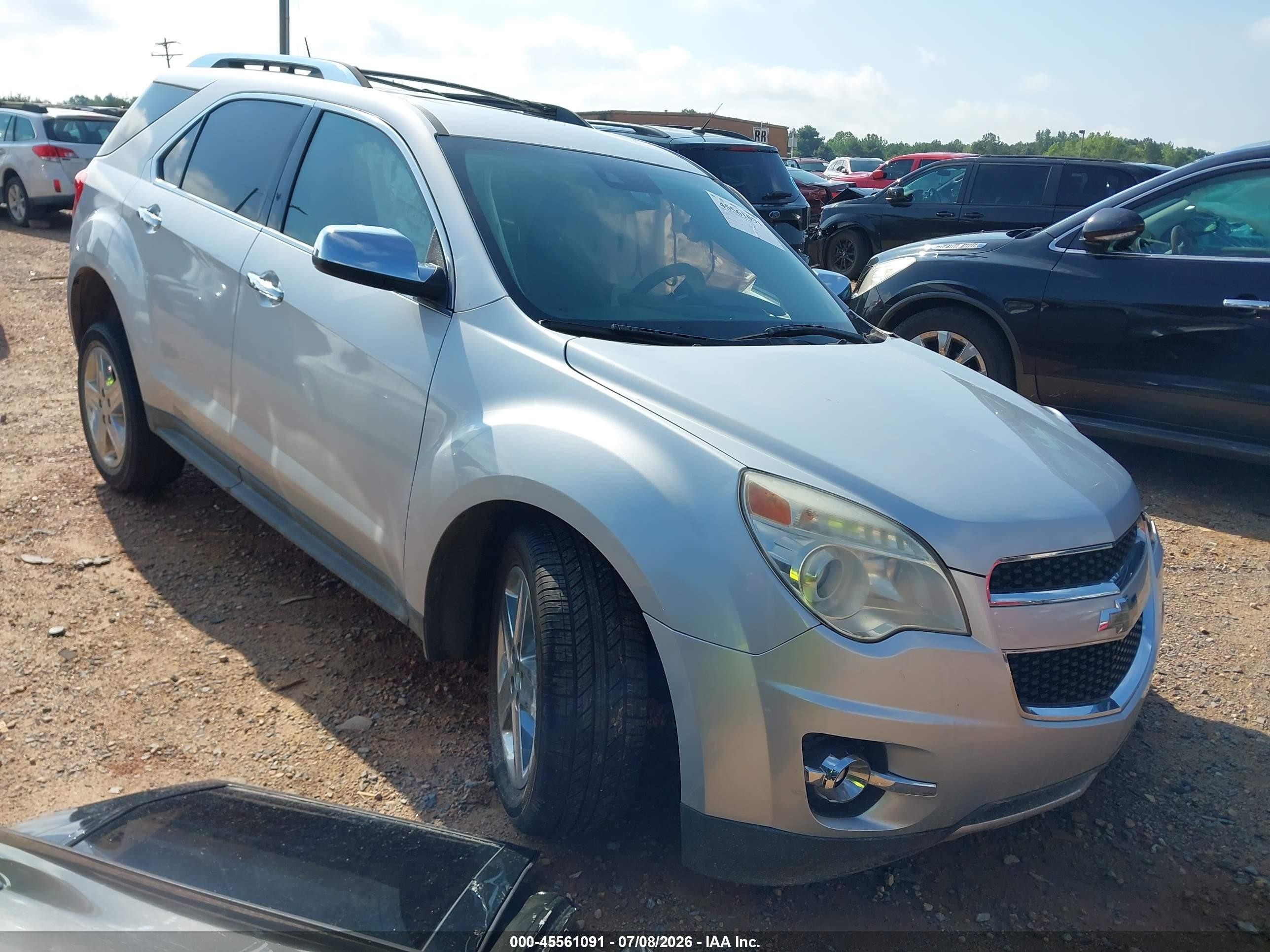 2014 Chevrolet Equinox Ltz Silver vin: 2GNALDEK5E6285815