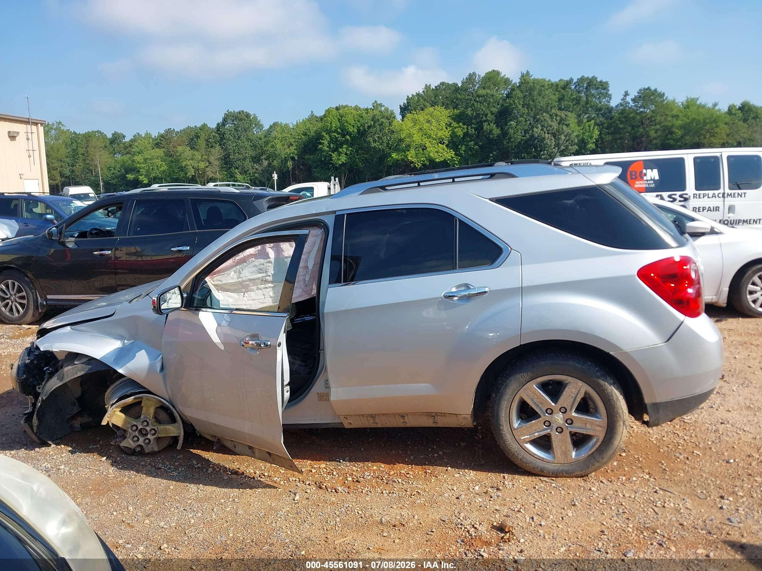 2014 Chevrolet Equinox Ltz Silver vin: 2GNALDEK5E6285815