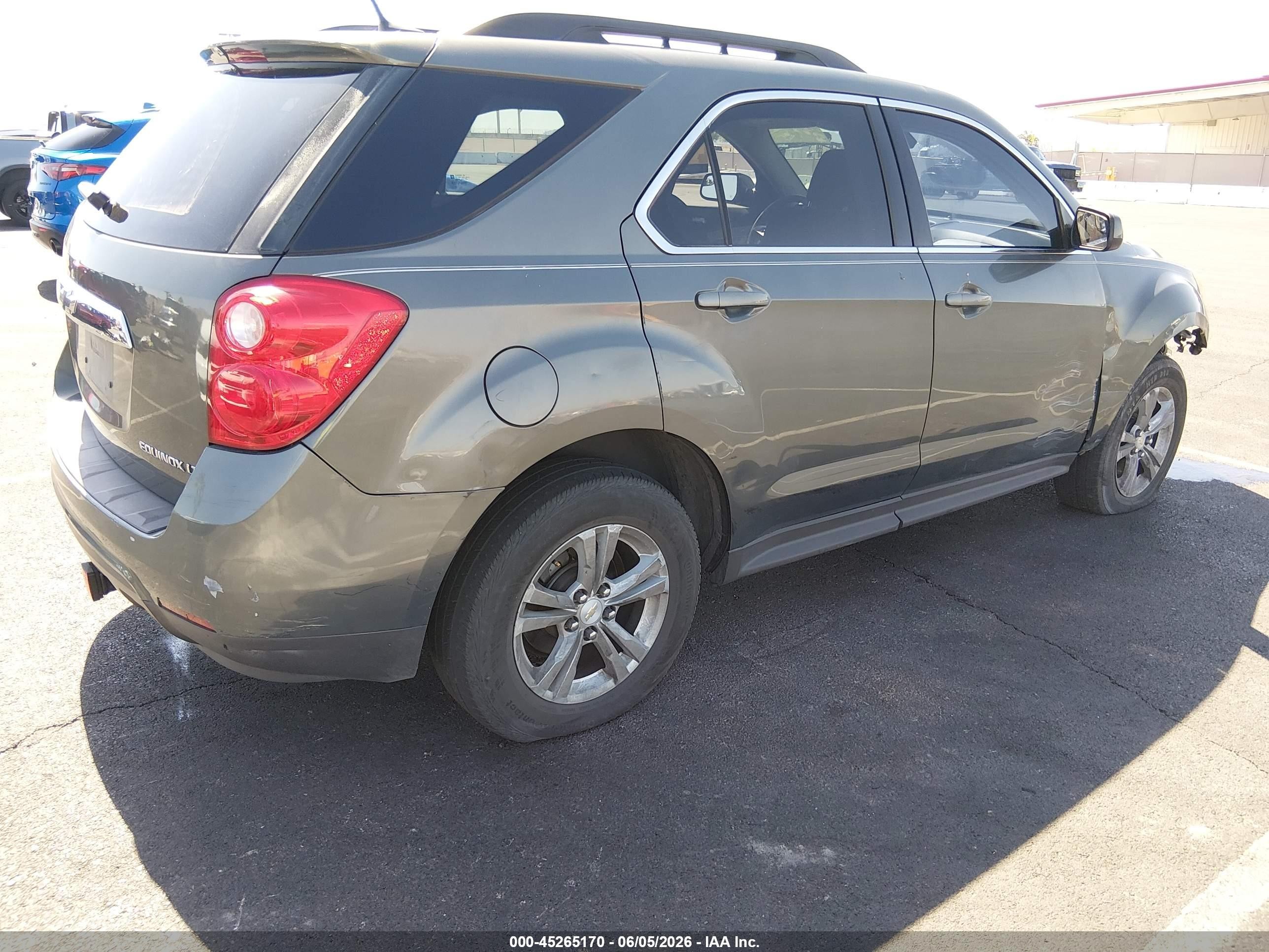 2012 Chevrolet Equinox 1lt Gray vin: 2GNALDEK6C6385774