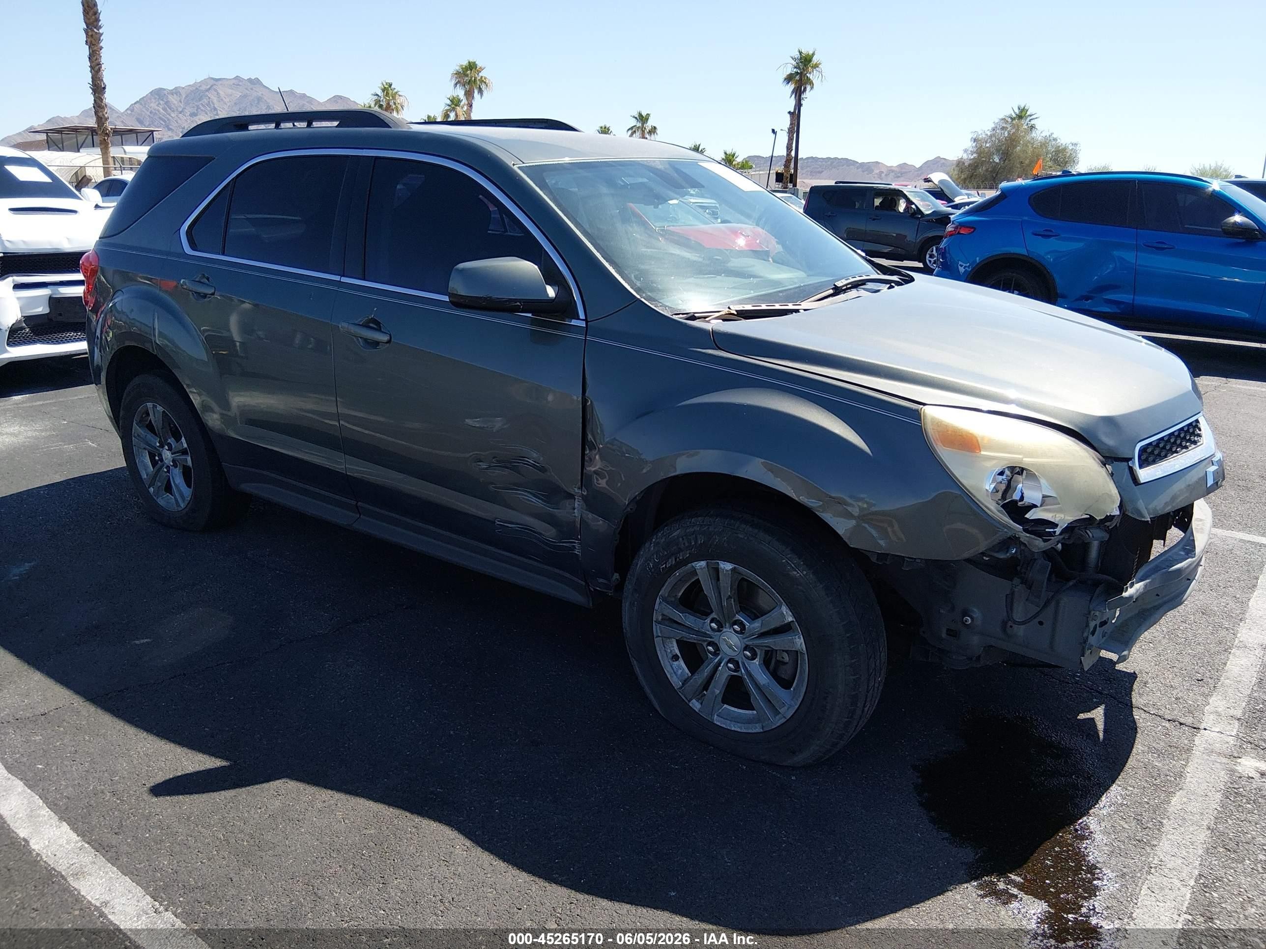 2012 Chevrolet Equinox 1lt Gray vin: 2GNALDEK6C6385774