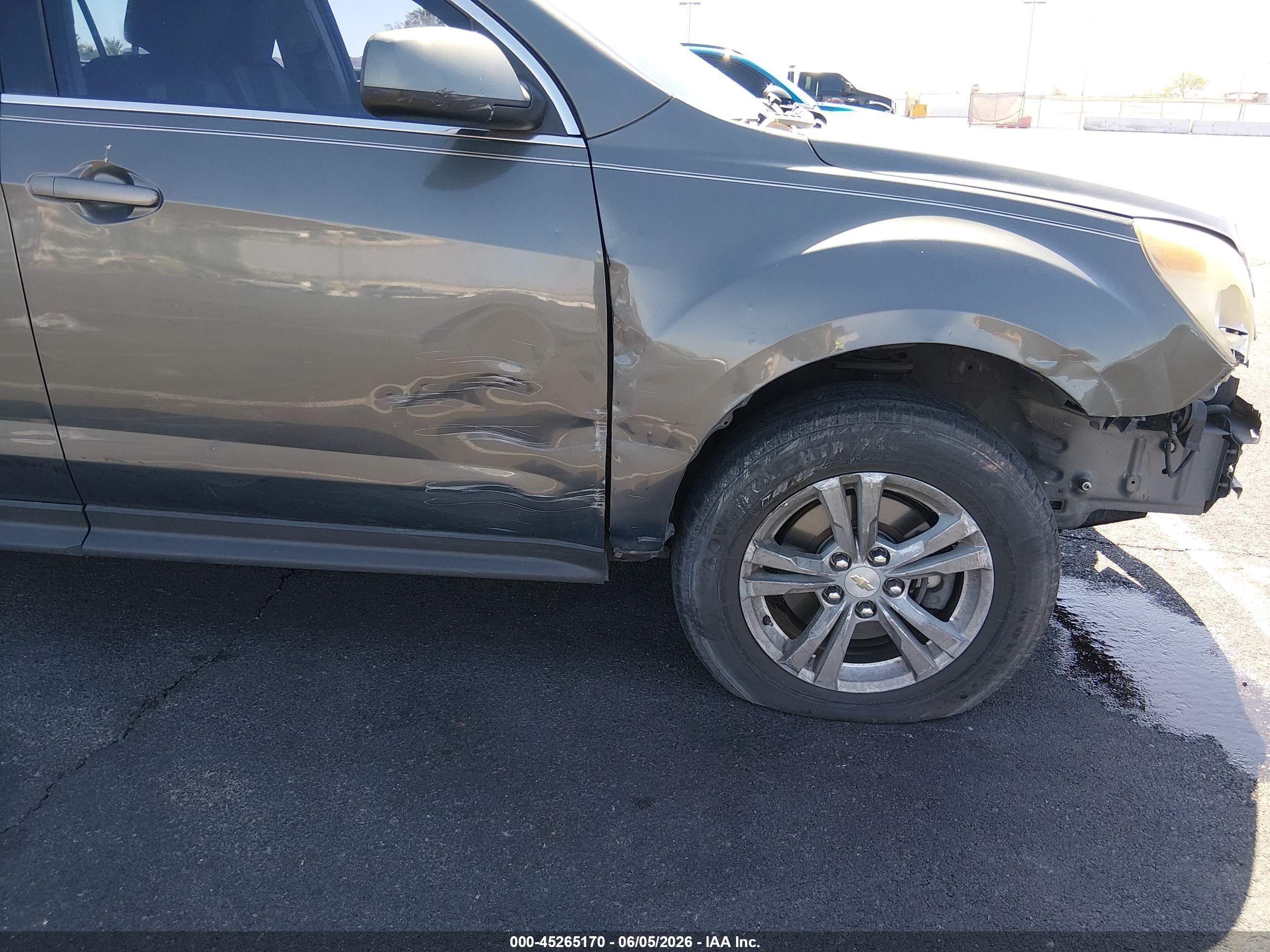 2012 Chevrolet Equinox 1lt Gray vin: 2GNALDEK6C6385774