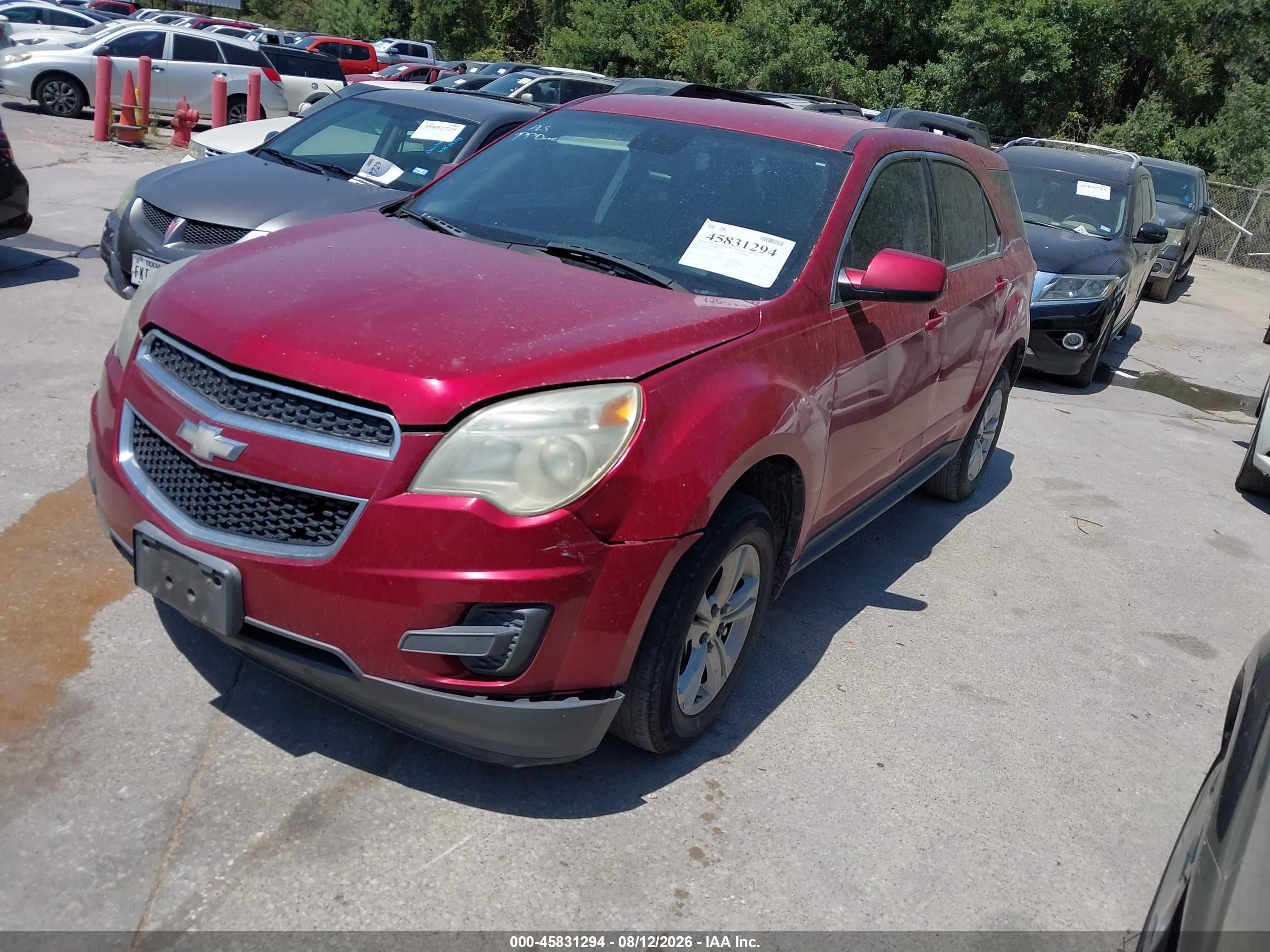 2013 Chevrolet Equinox Lt Красный vin: 2GNALDEK6D6135131