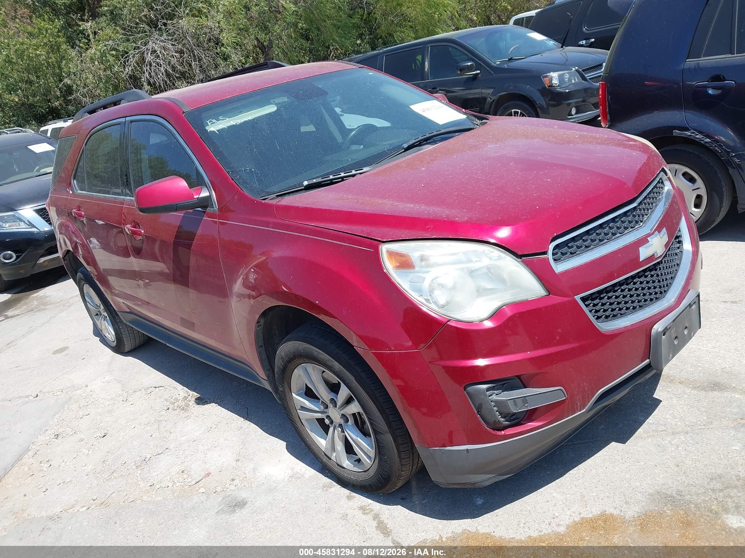 2013 Chevrolet Equinox Lt Красный vin: 2GNALDEK6D6135131
