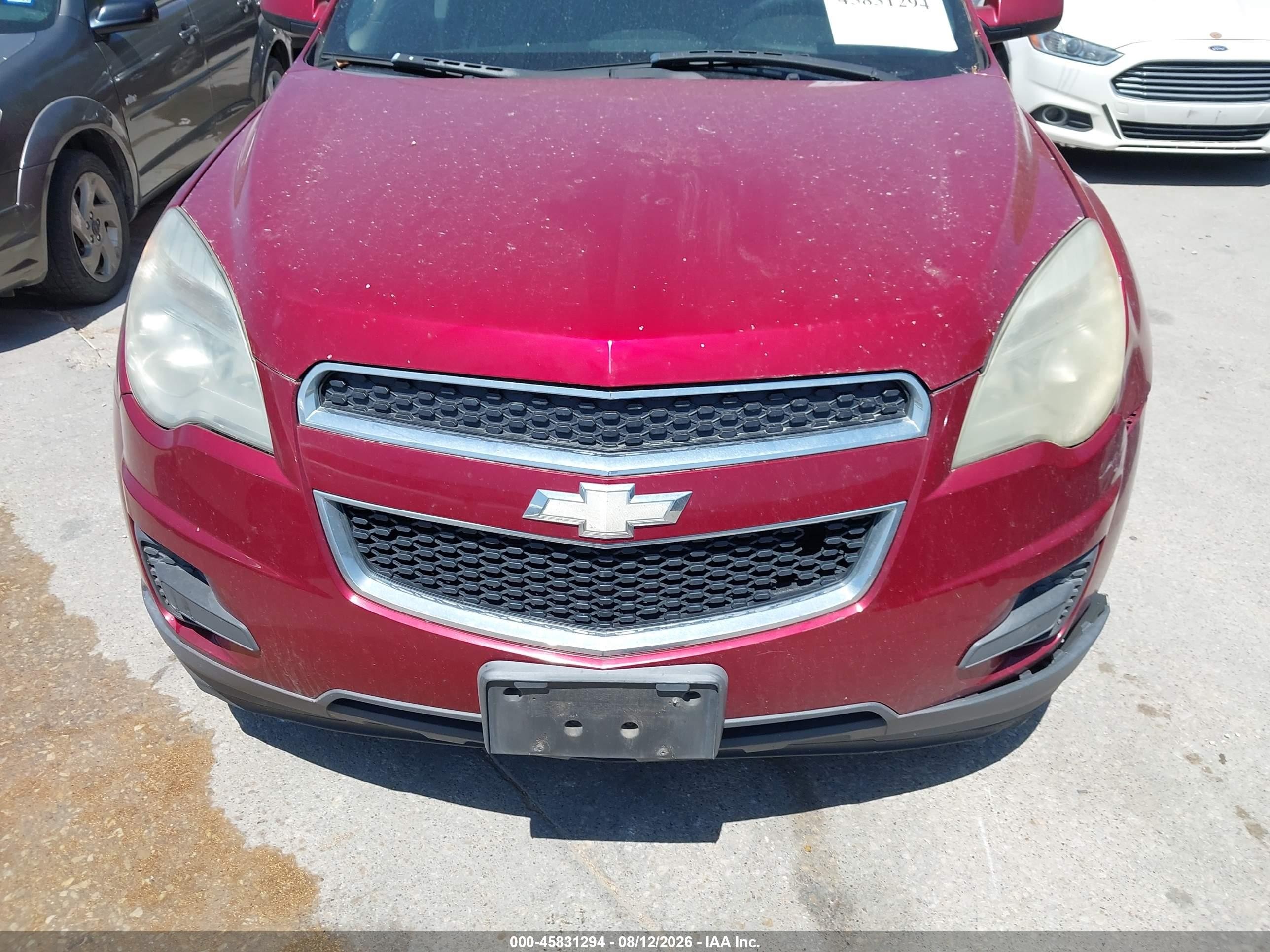 2013 Chevrolet Equinox Lt Красный vin: 2GNALDEK6D6135131
