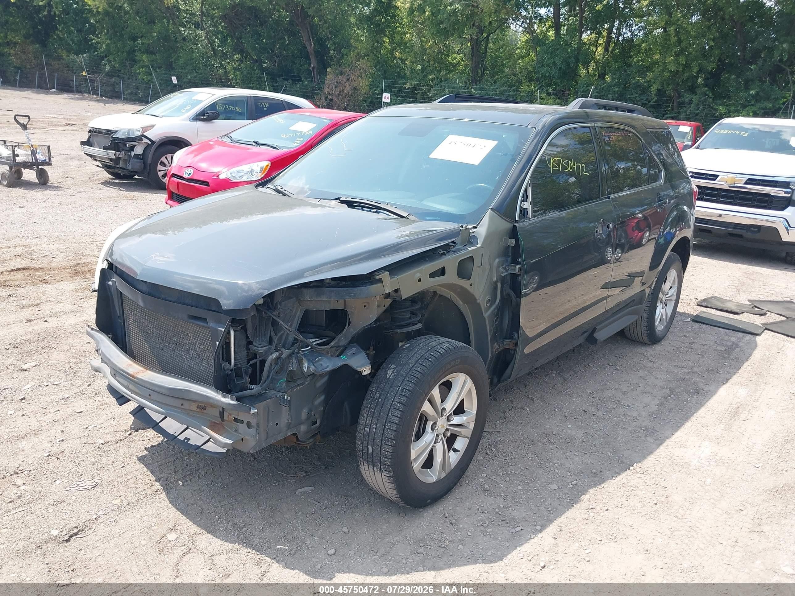 2013 Chevrolet Equinox Lt Gray vin: 2GNALDEK6D6257035