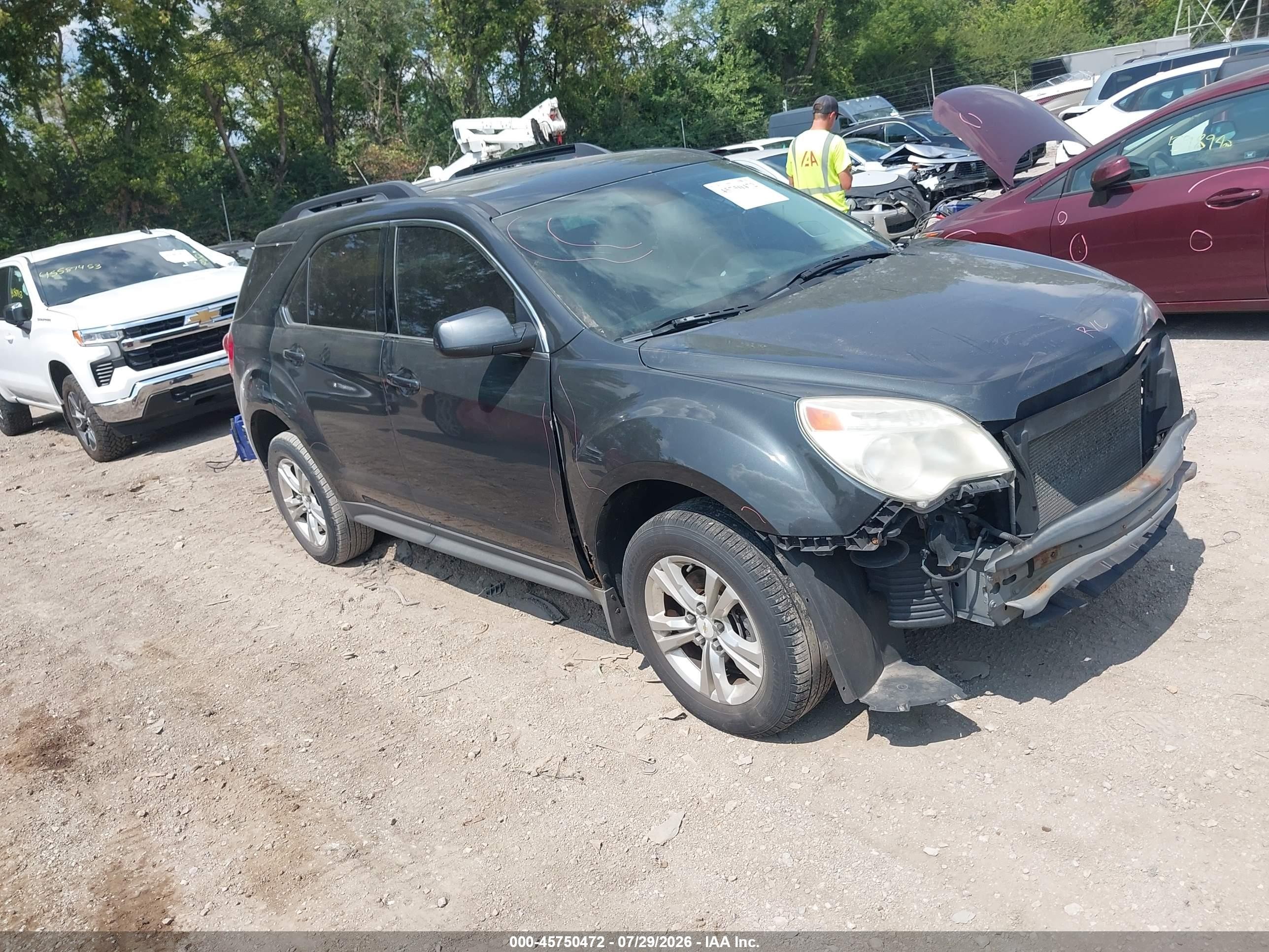 2013 Chevrolet Equinox Lt Gray vin: 2GNALDEK6D6257035