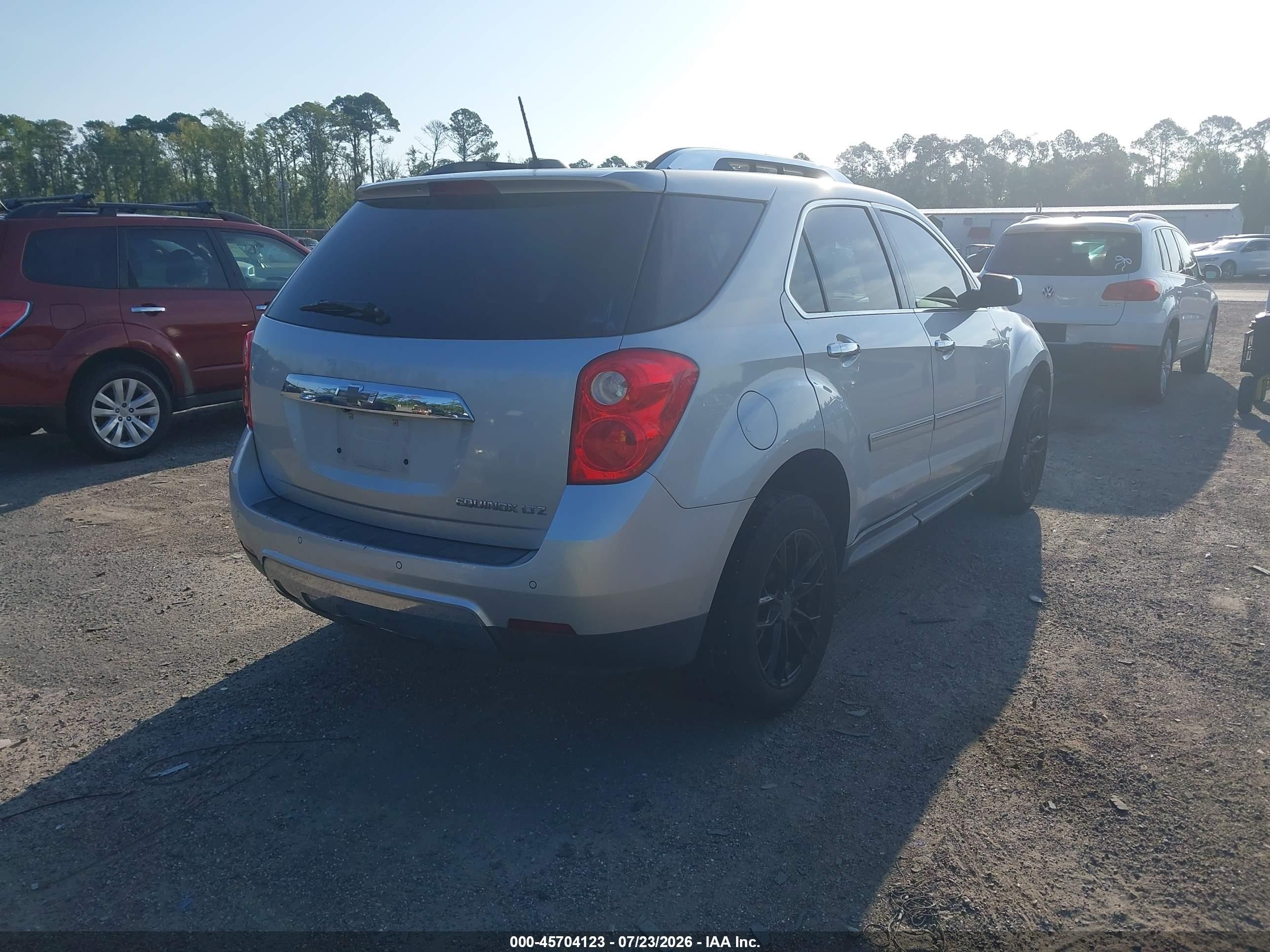 2015 Chevrolet Equinox Ltz Silver vin: 2GNALDEK6F6263999