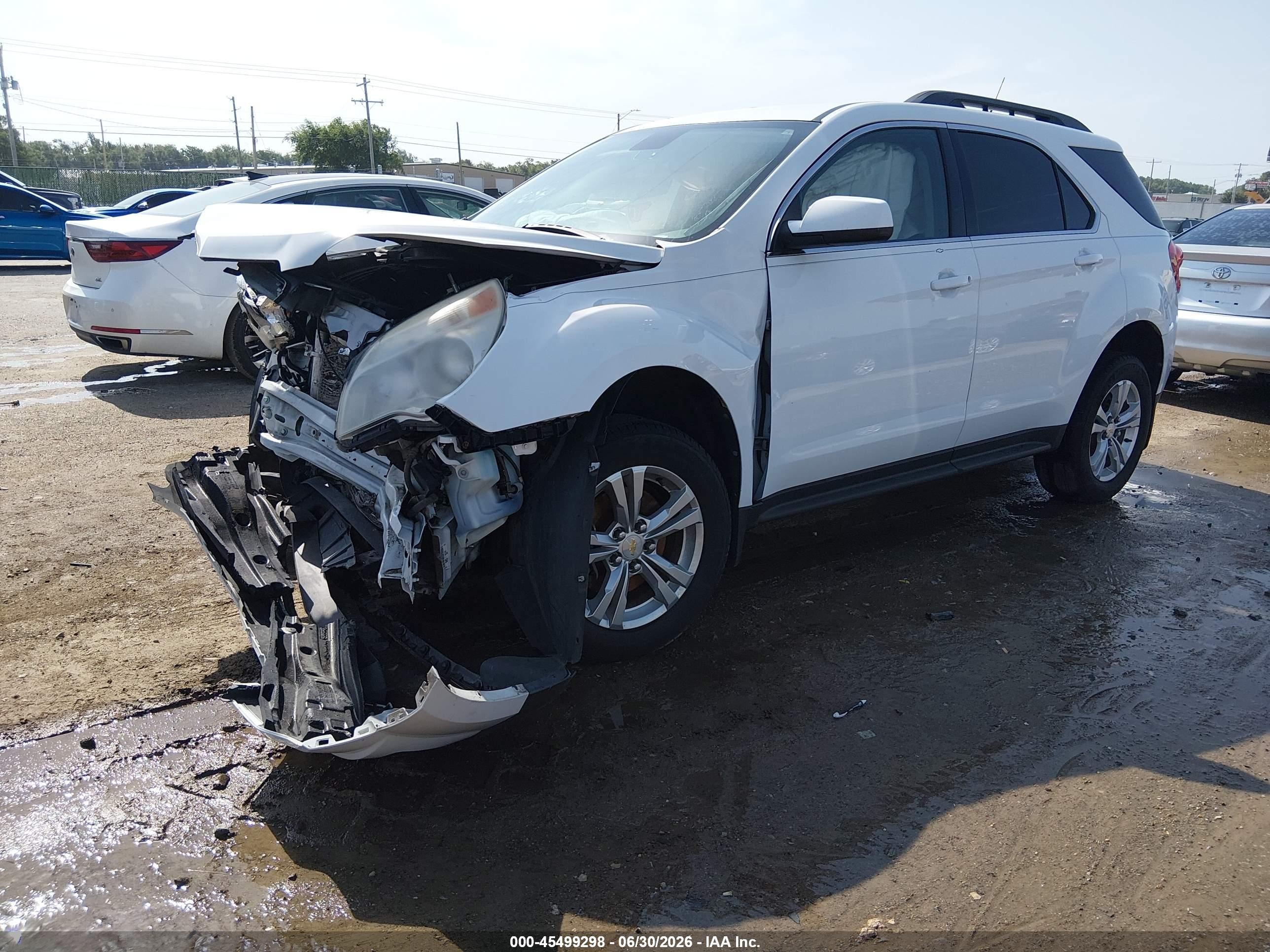 2012 Chevrolet Equinox Lt W/1lt White vin: 2GNALDEK7C1206185