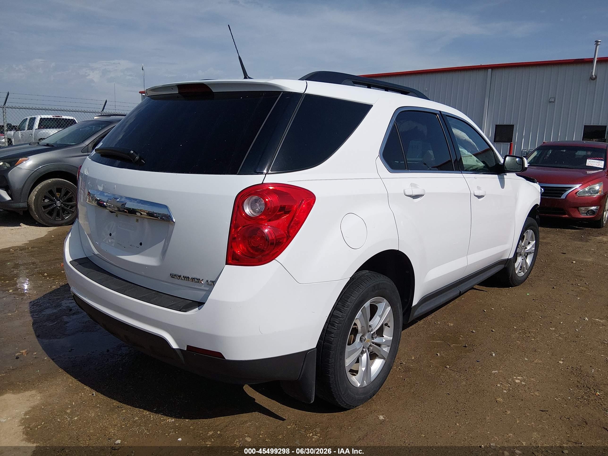 2012 Chevrolet Equinox Lt W/1lt White vin: 2GNALDEK7C1206185
