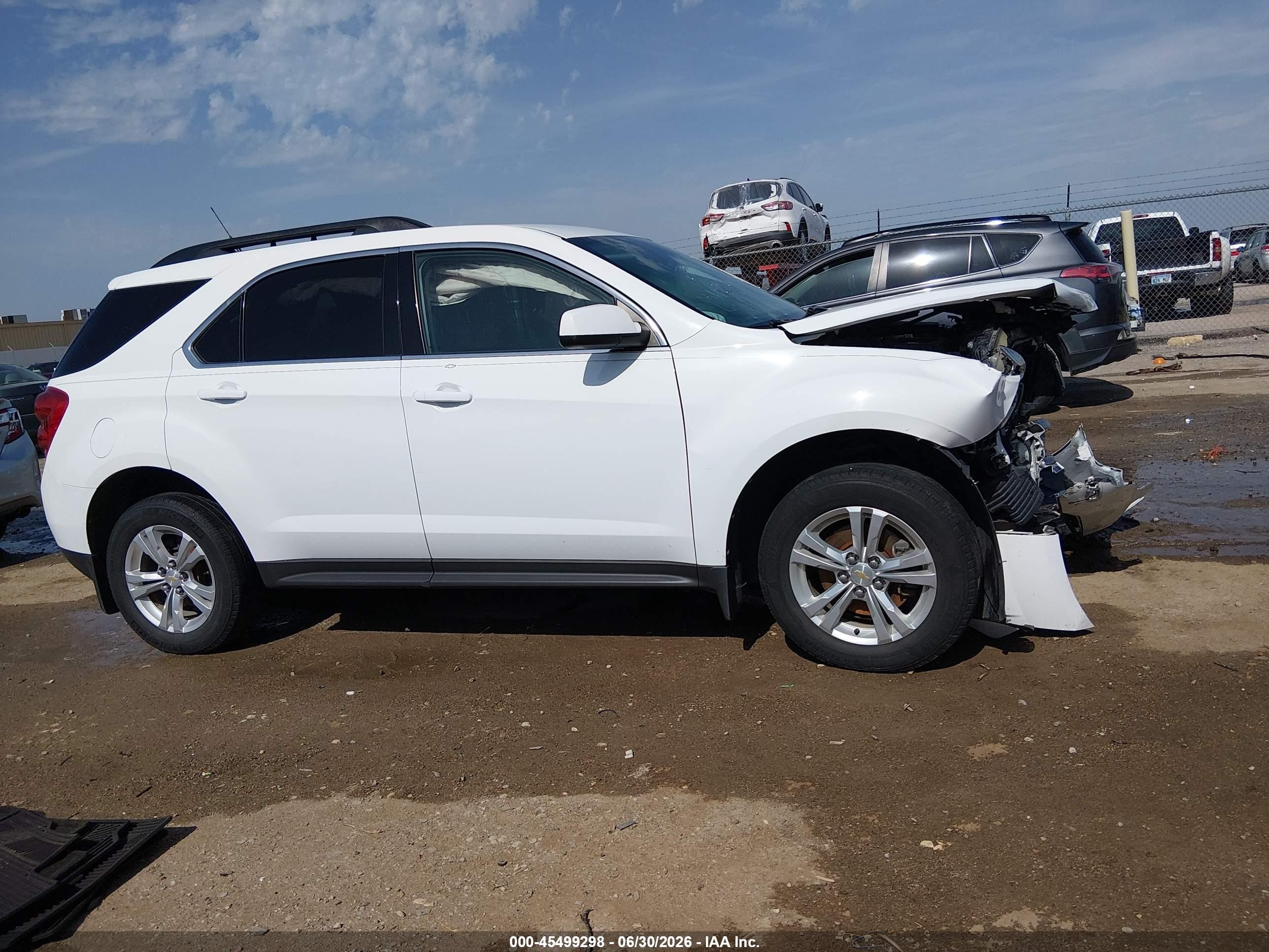 2012 Chevrolet Equinox Lt W/1lt White vin: 2GNALDEK7C1206185
