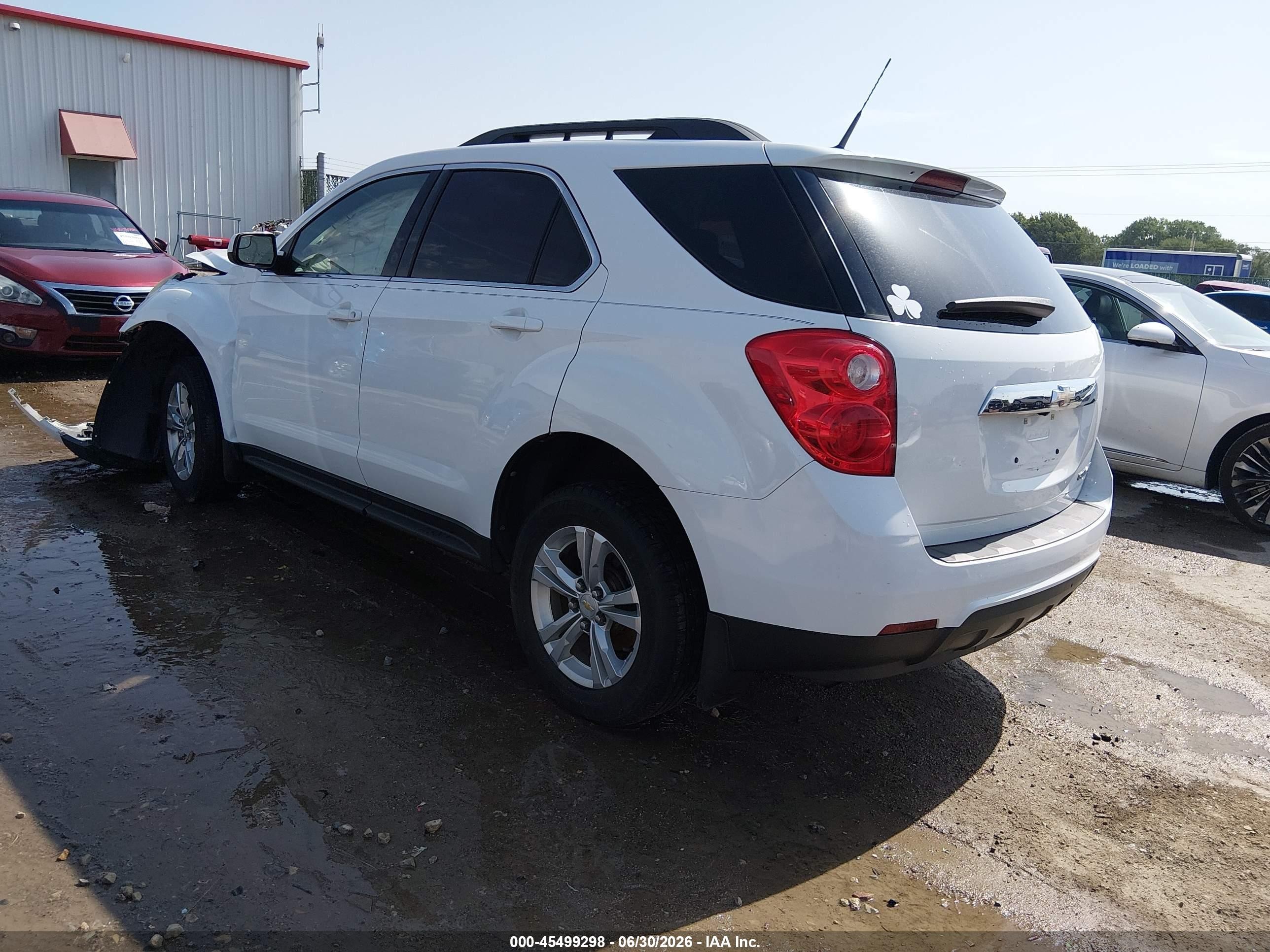 2012 Chevrolet Equinox Lt W/1lt White vin: 2GNALDEK7C1206185