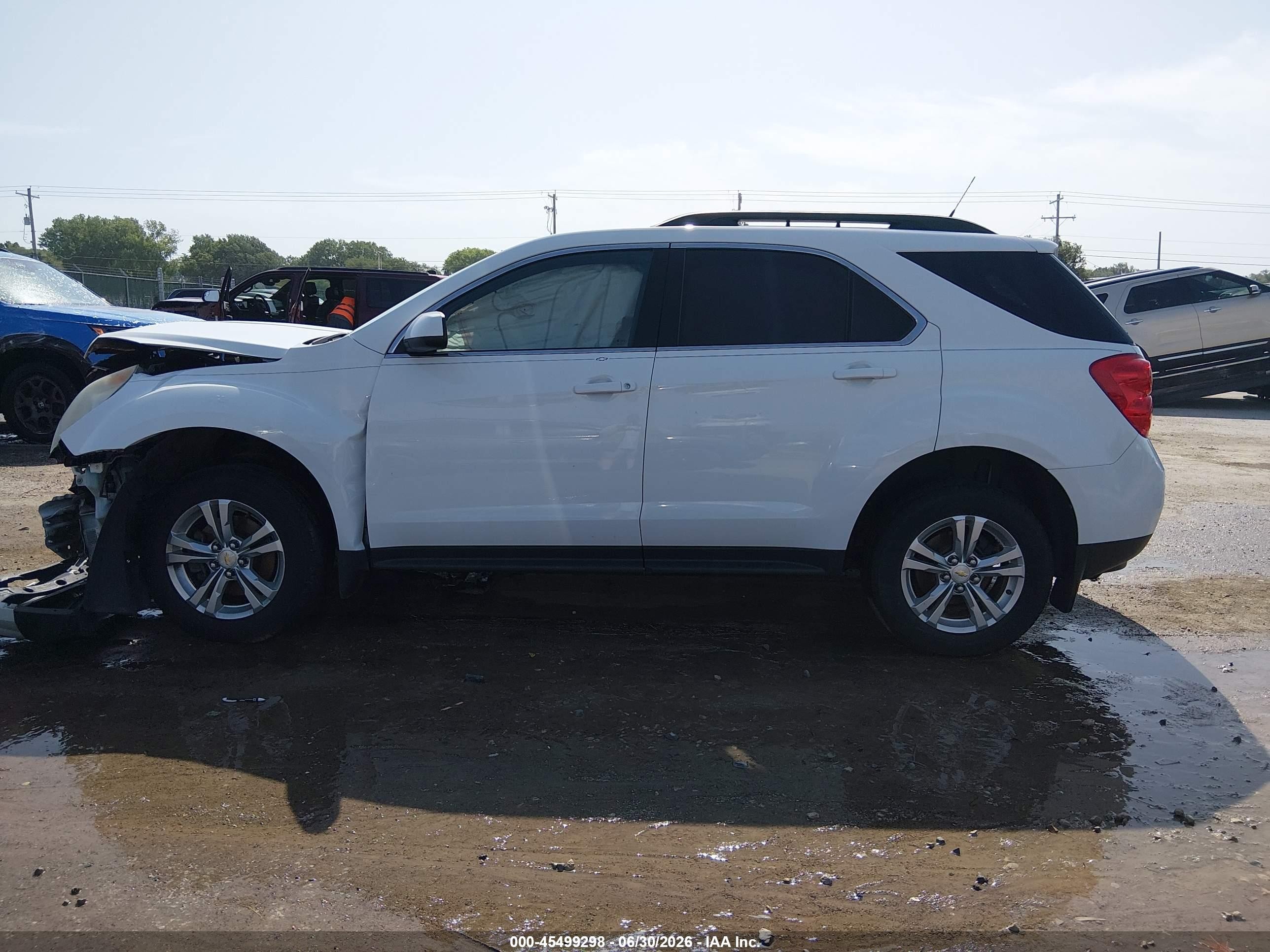 2012 Chevrolet Equinox Lt W/1lt White vin: 2GNALDEK7C1206185