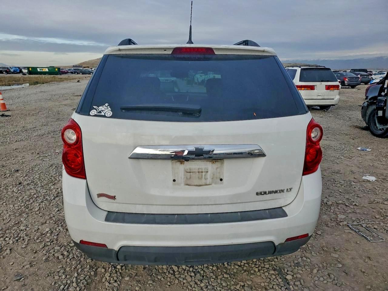 2012 Chevrolet Equinox Lt White vin: 2GNALDEK7C1268363
