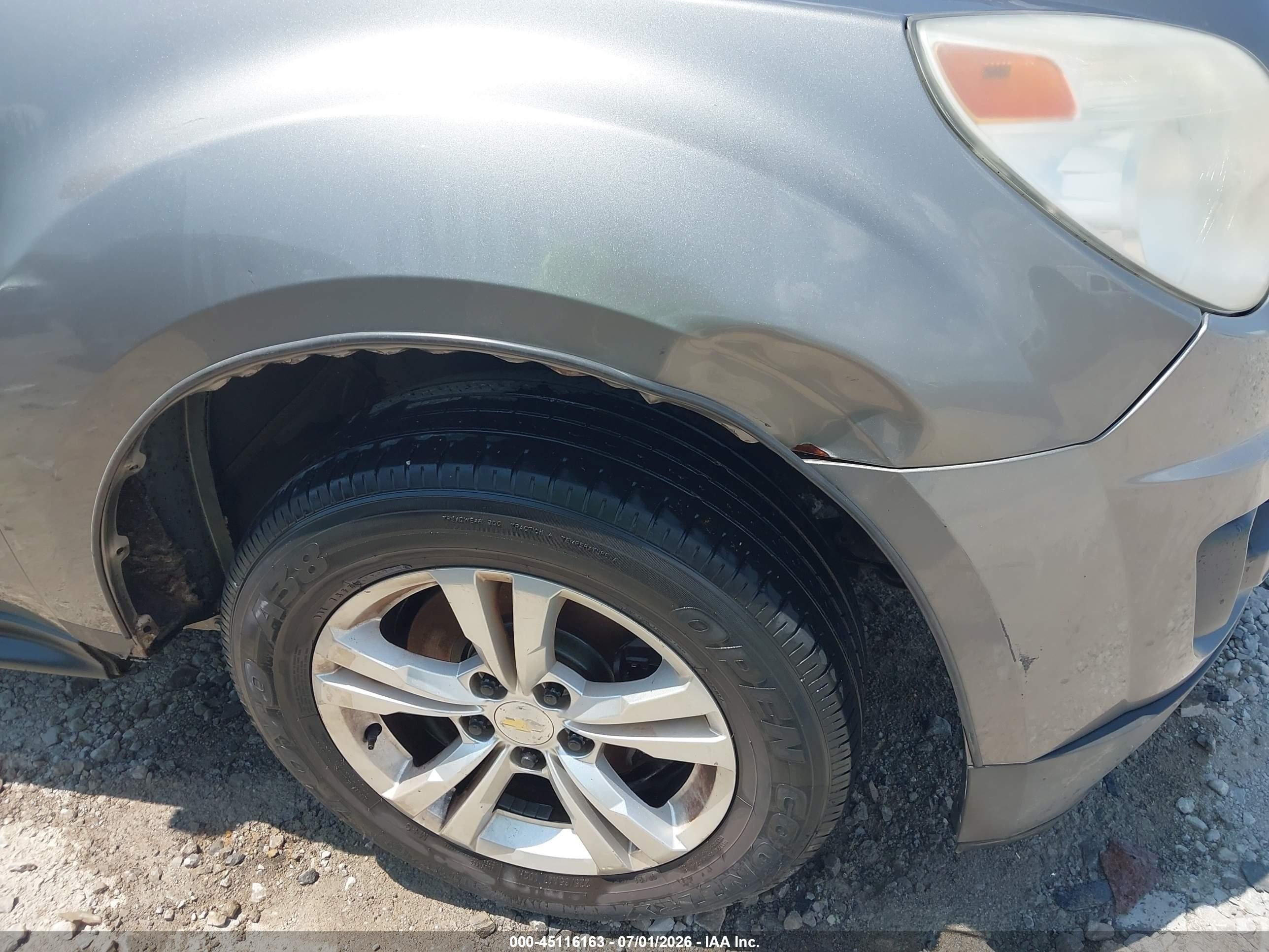 2012 Chevrolet Equinox 1lt Gray vin: 2GNALDEK7C6264171